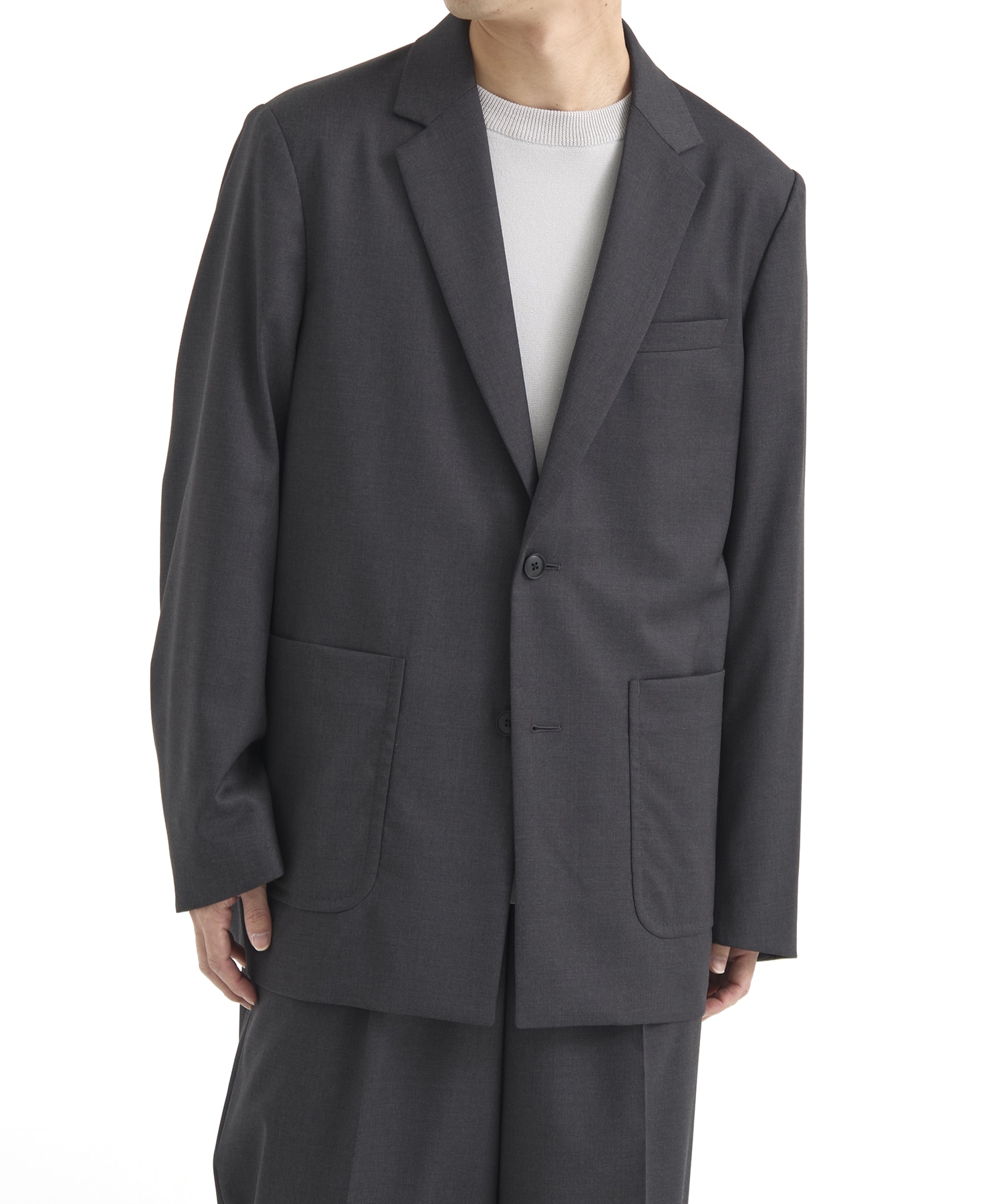LORO PIANA FABRIC ジャケット(1 DARK GREY): : メンズ｜UNITED