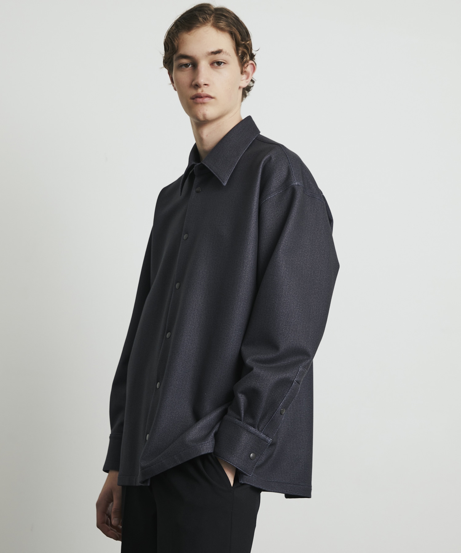 〈WEB限定｜残りわずか｜再入荷なし〉＋3.6℃ダウンファブリックL/Sシャツ