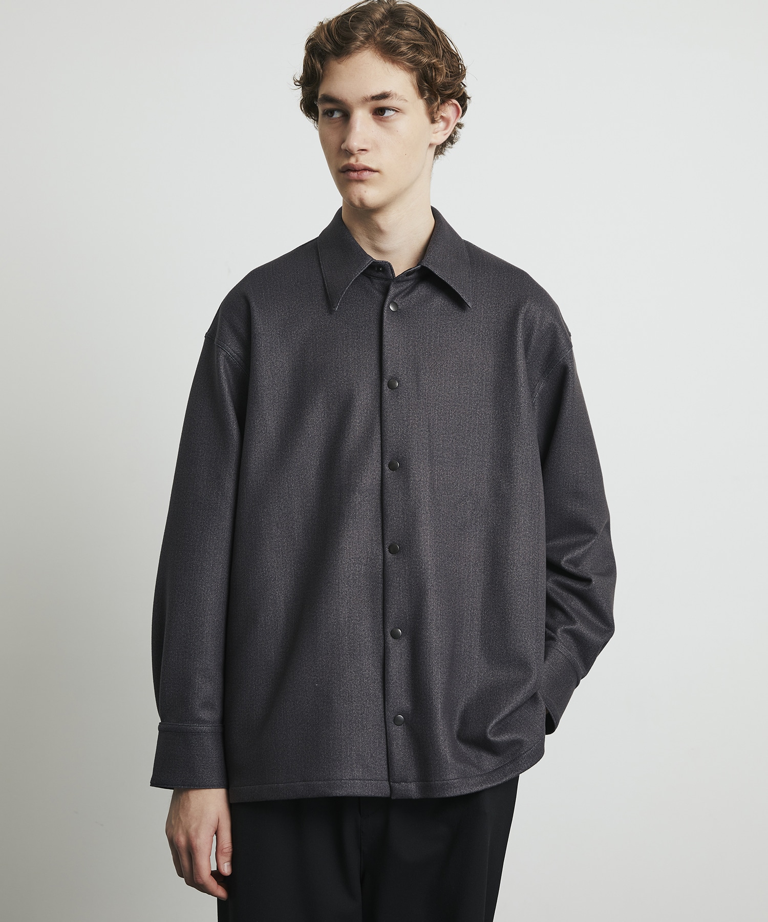 〈WEB限定｜残りわずか｜再入荷なし〉＋3.6℃ダウンファブリックL/Sシャツ