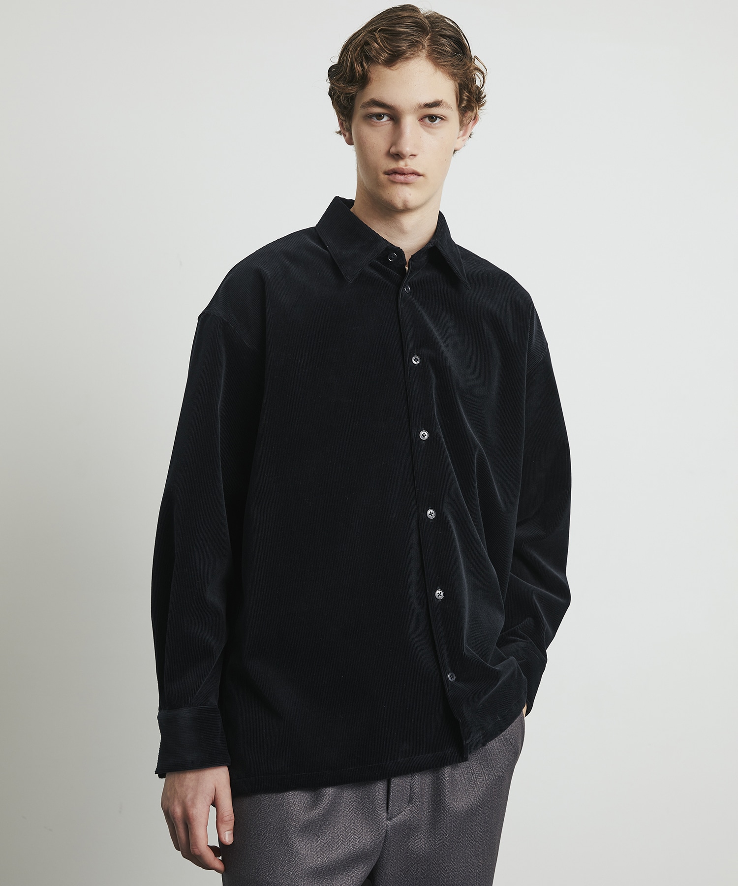 WOOL CORDUROY ロングスリーブシャツ
