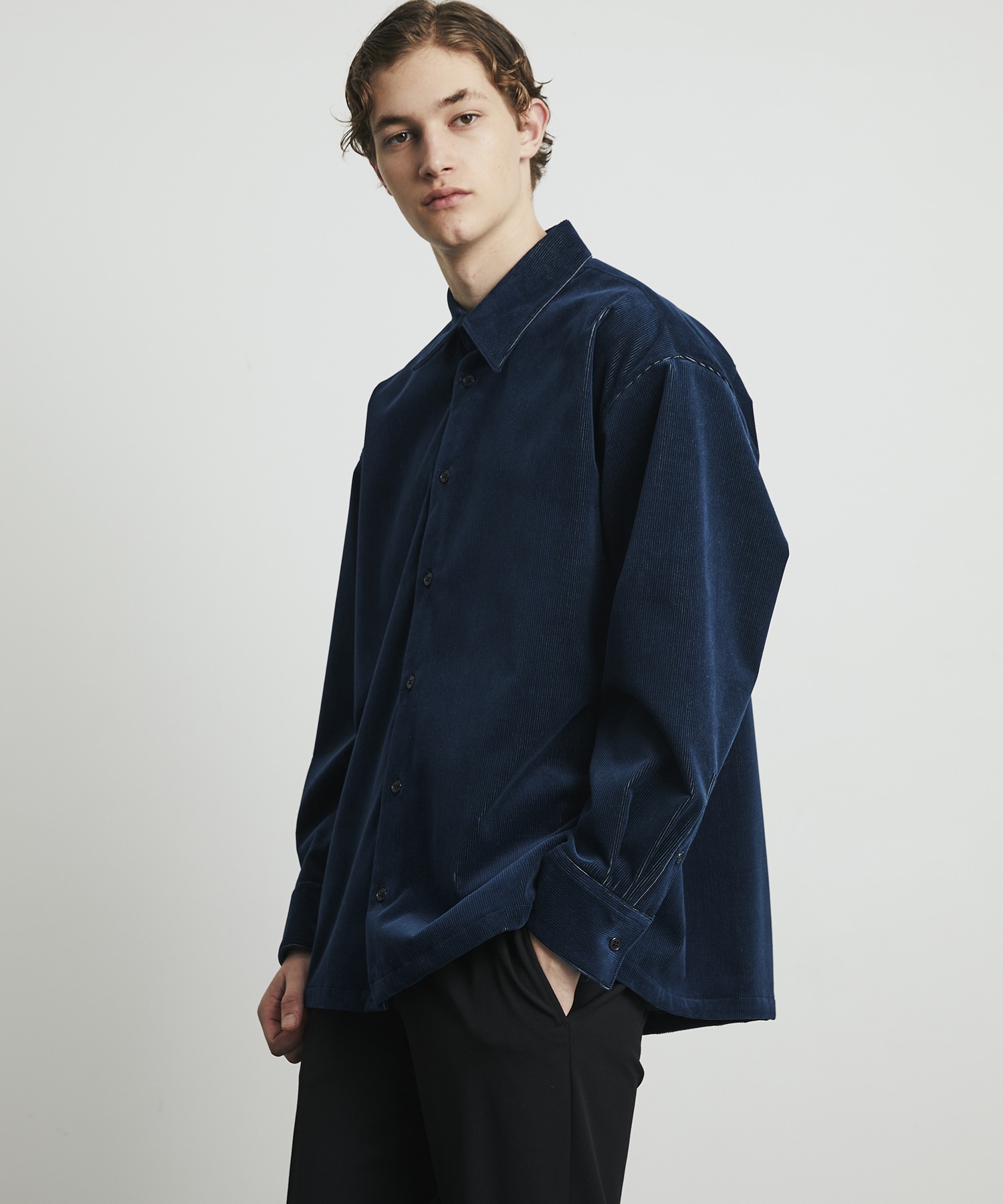 WOOL CORDUROY ロングスリーブシャツ