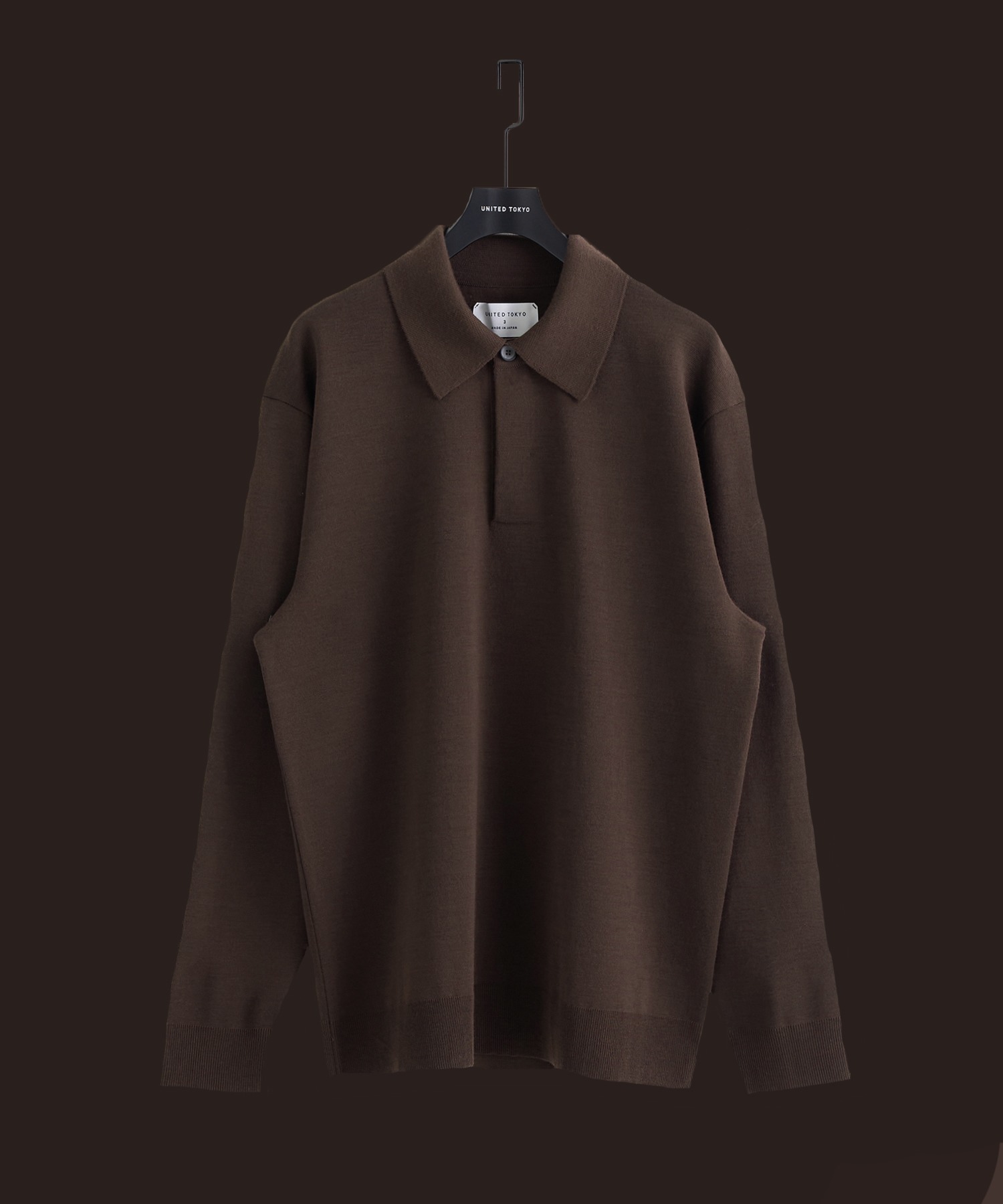 〈残りわずか｜再入荷なし〉18Gウールミラノリブポロニット