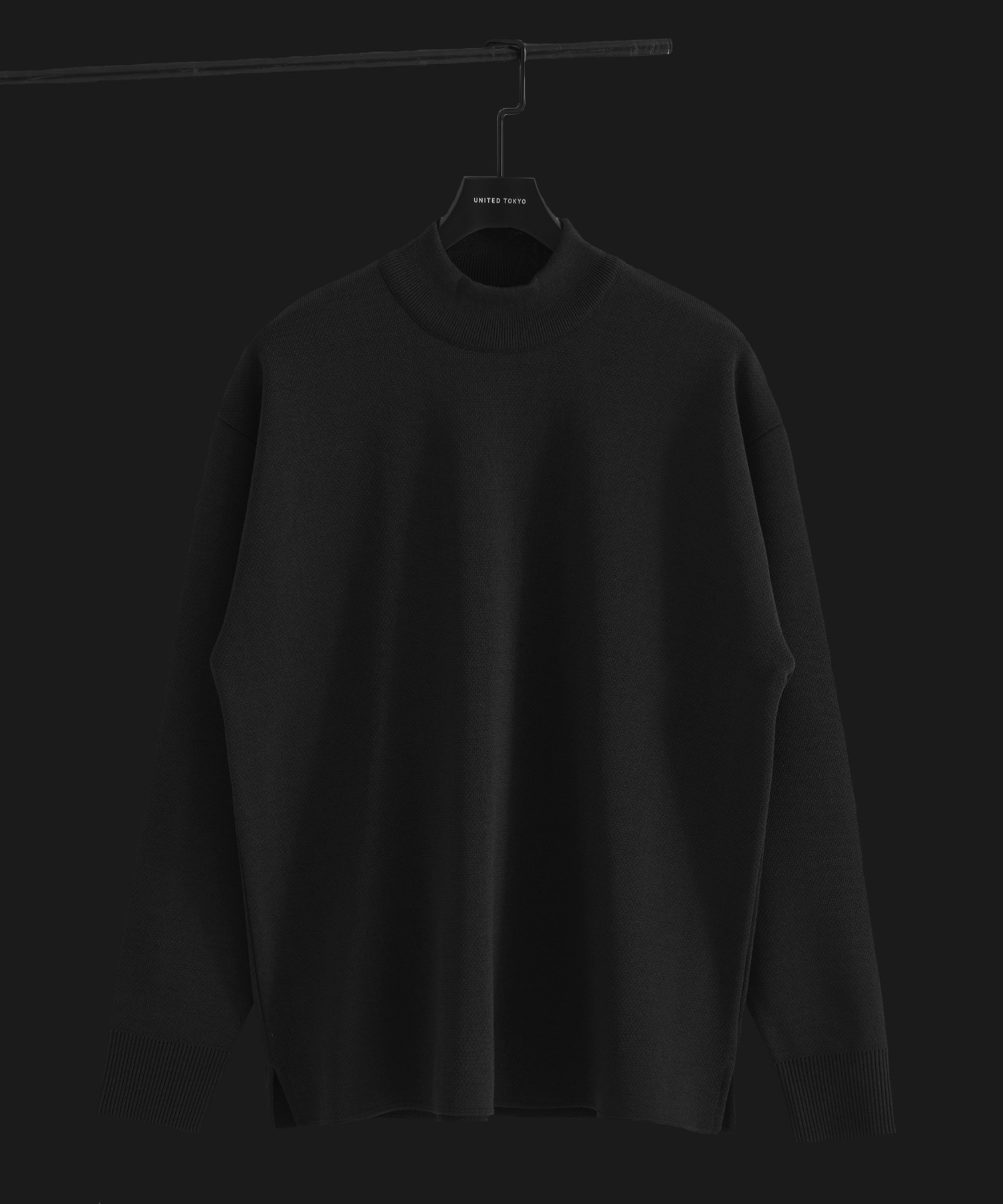 〈WEB限定〉SILVER WOOL MOCK NECK KNIT