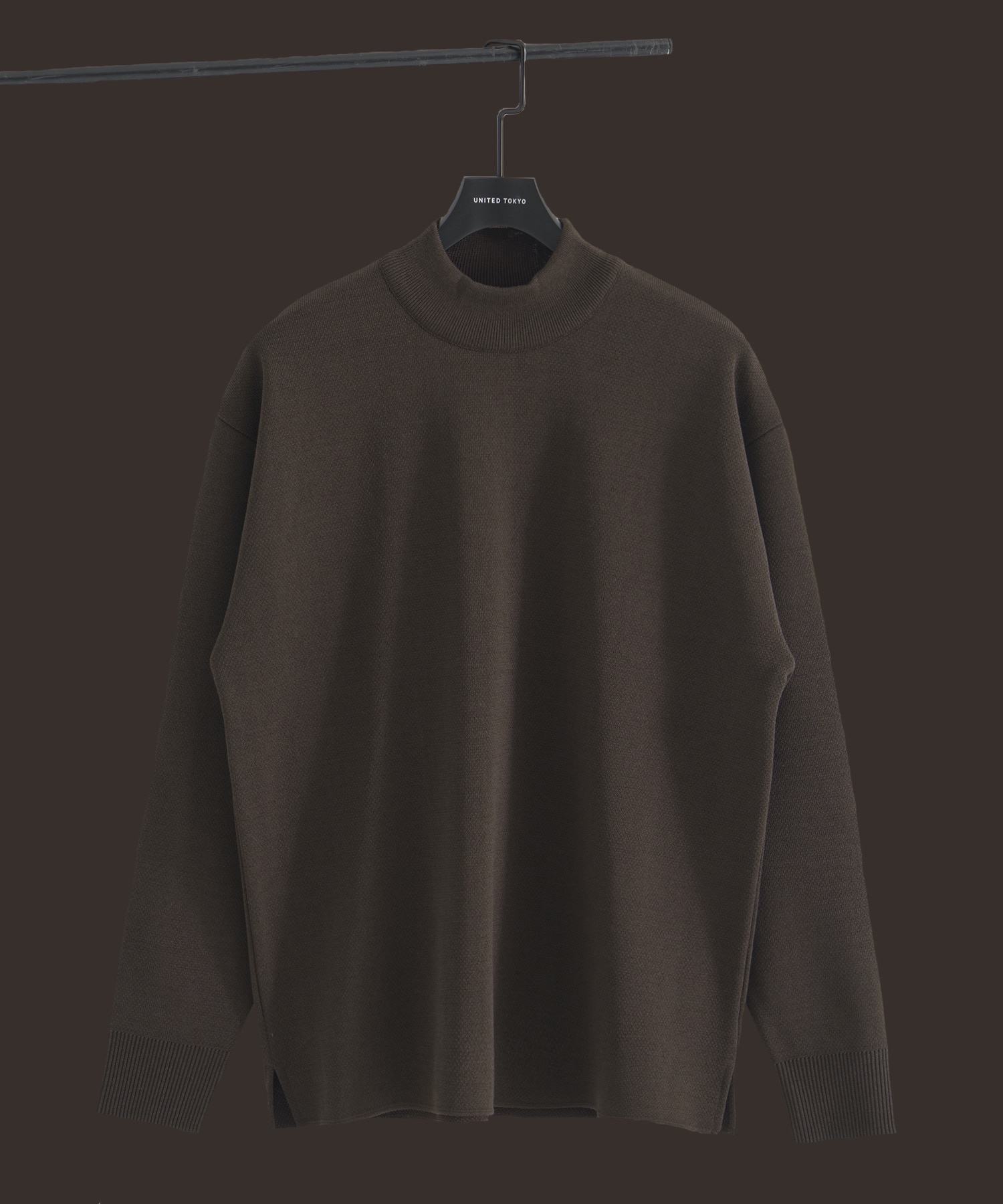 〈WEB限定〉SILVER WOOL MOCK NECK KNIT