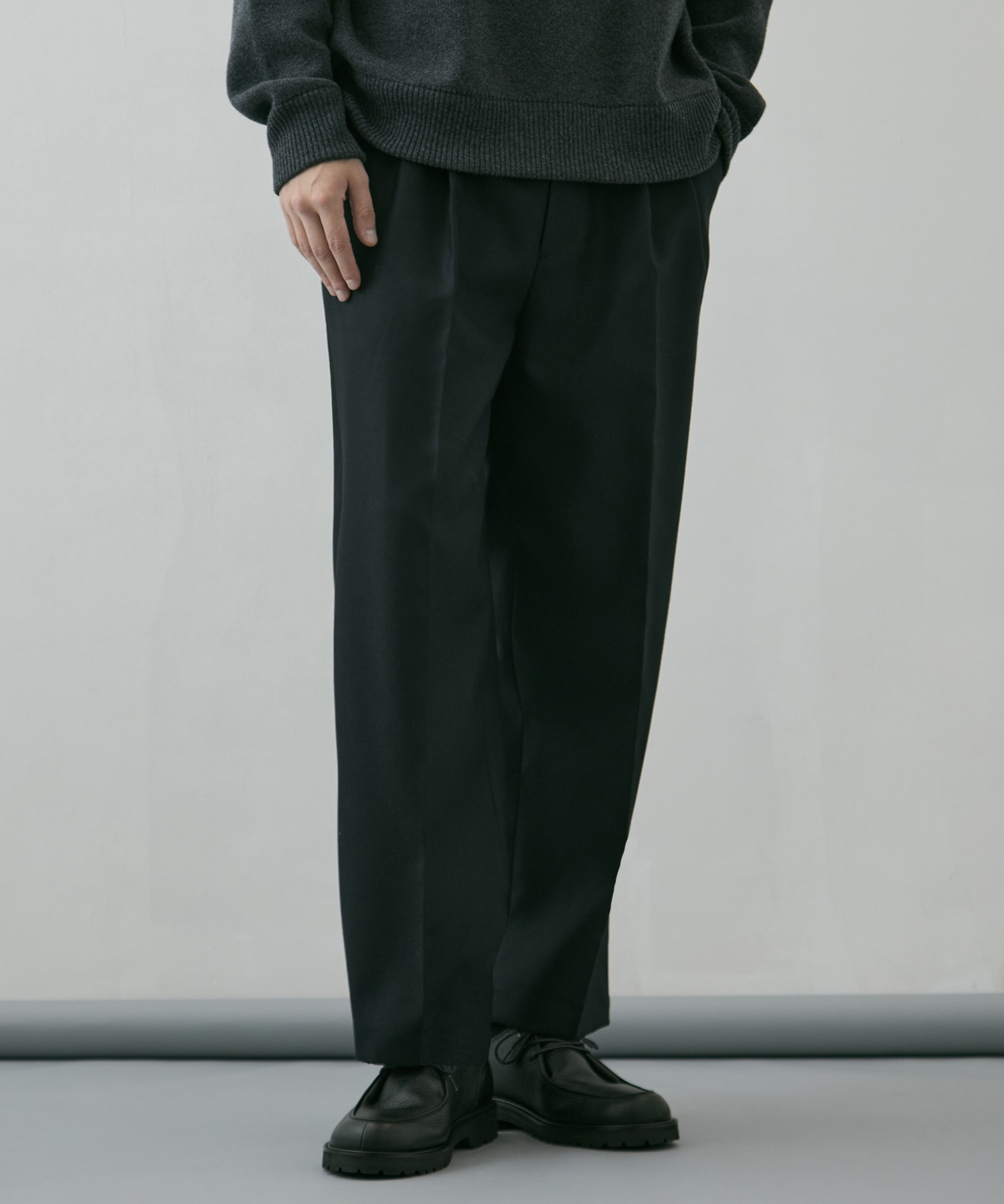 ZQ HARD FLANNEL 2タックワイドストレートパンツ