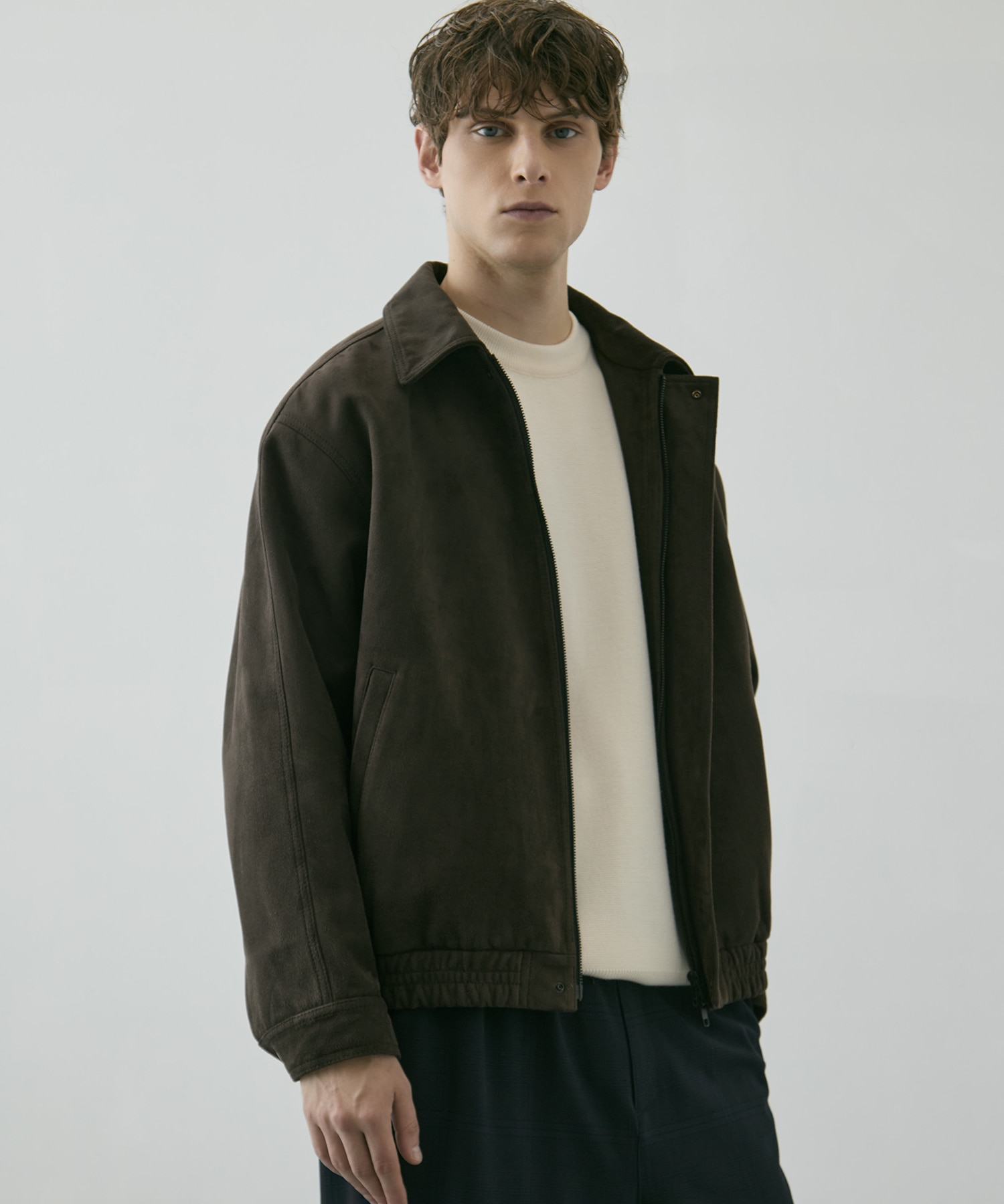 〈WEB限定｜先行予約〉LEATHER TEX SUEDE FLIGHT JACKET