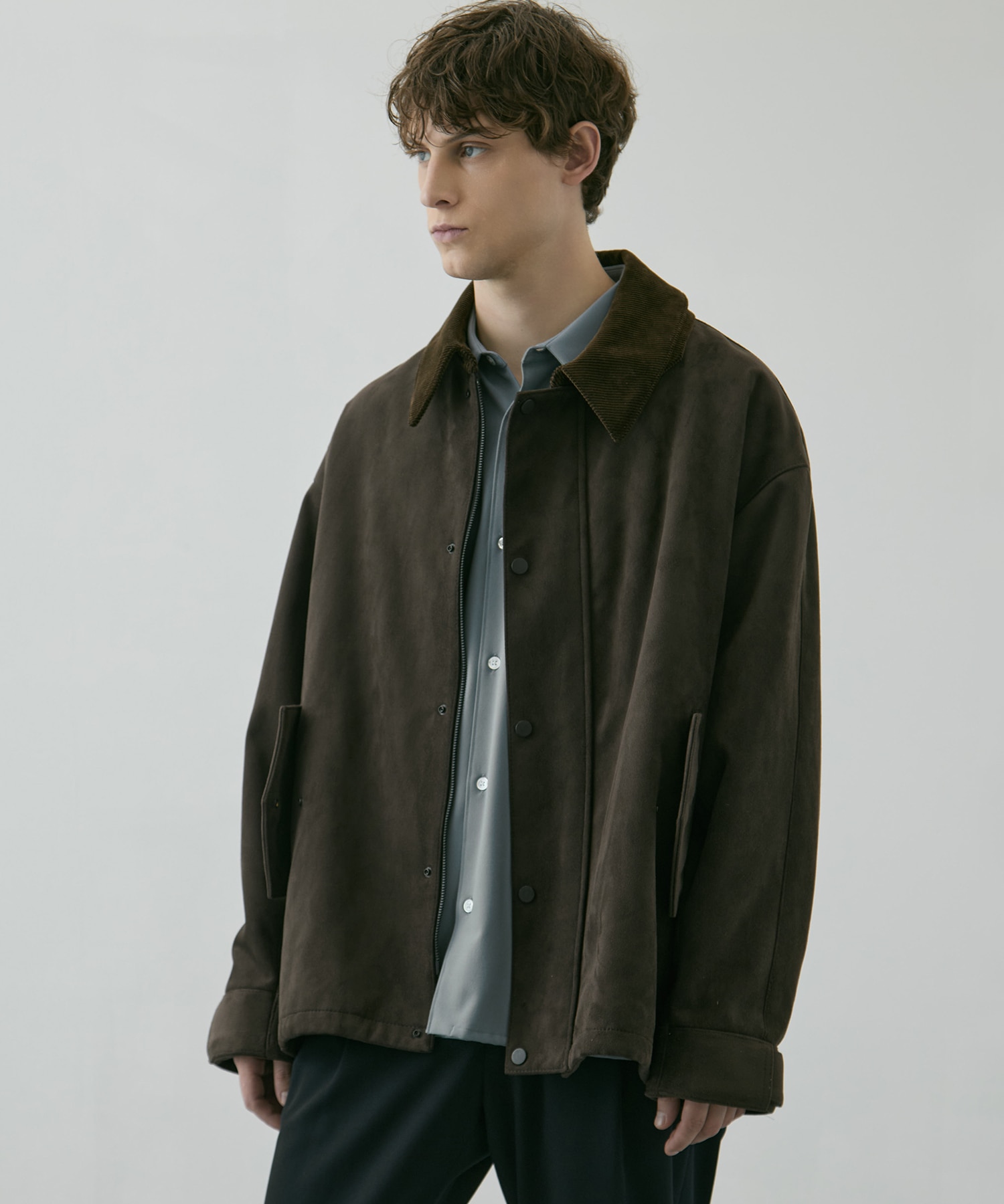 〈WEB限定｜先行予約〉LEATHER TEX SUEDE HUNTING JACKET