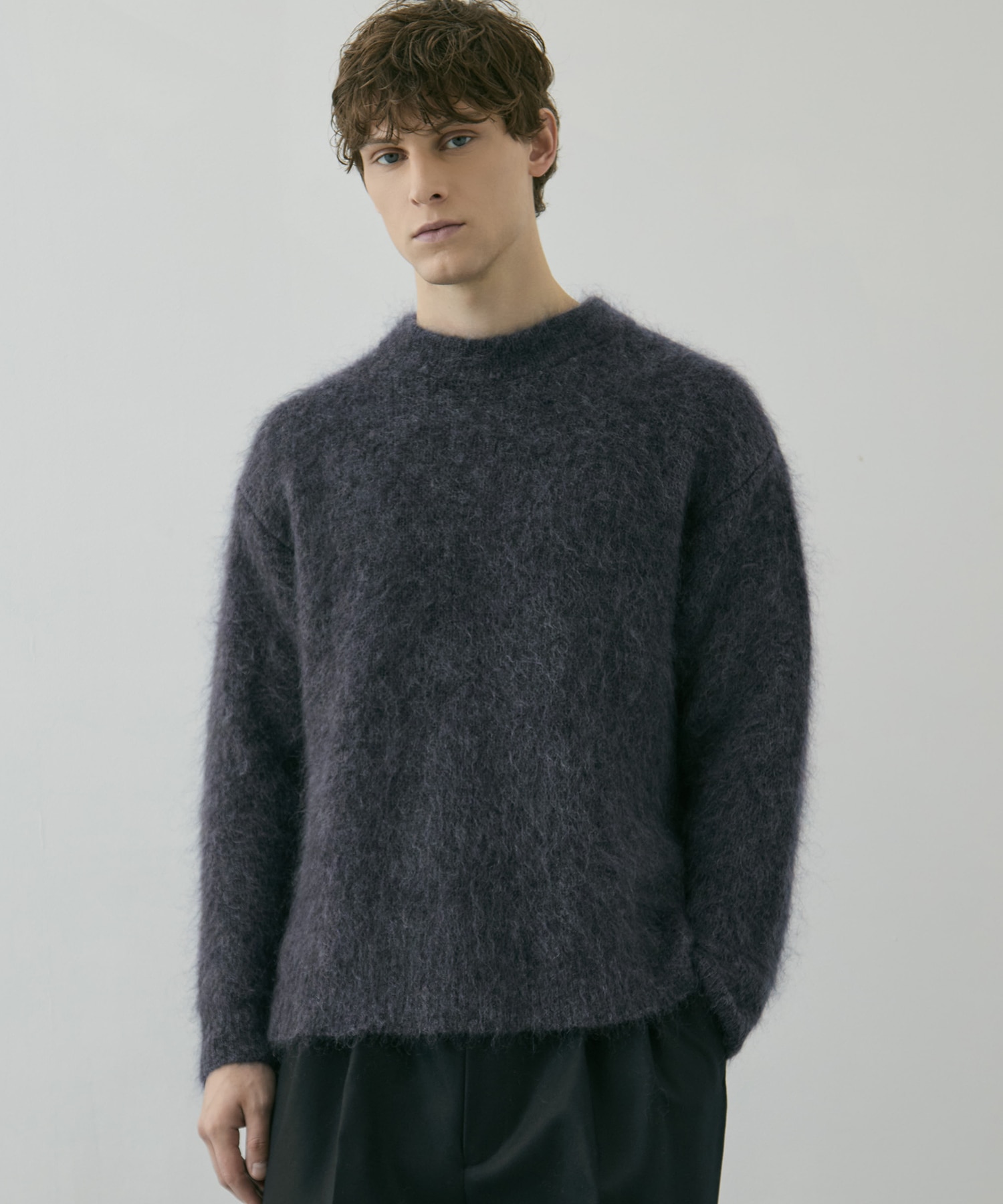 〈WEB限定｜先行予約〉キッドモヘアシャギーニットPO