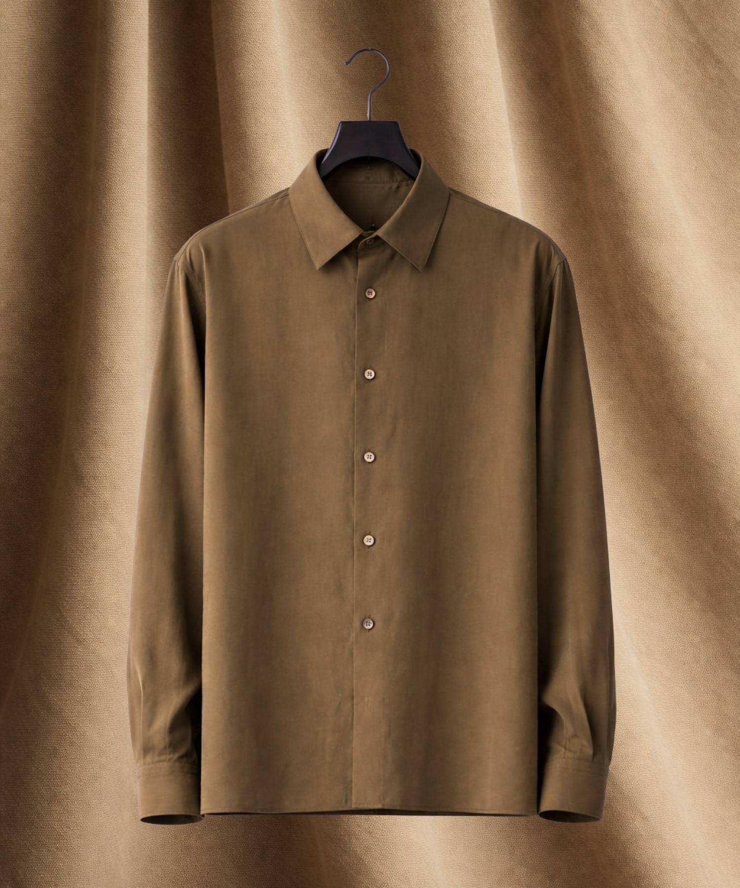 〈WEB限定｜再入荷なし〉フィブリルレーヨン リラックスシャツ