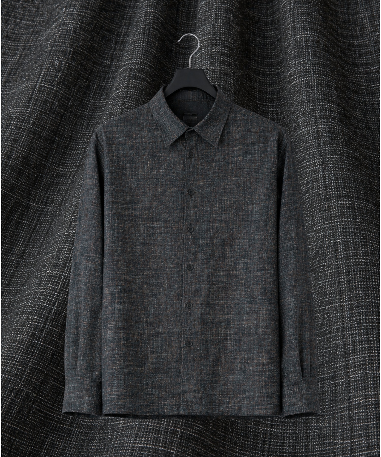 〈再入荷なし〉LIGHT TWEED ロングスリーブシャツ