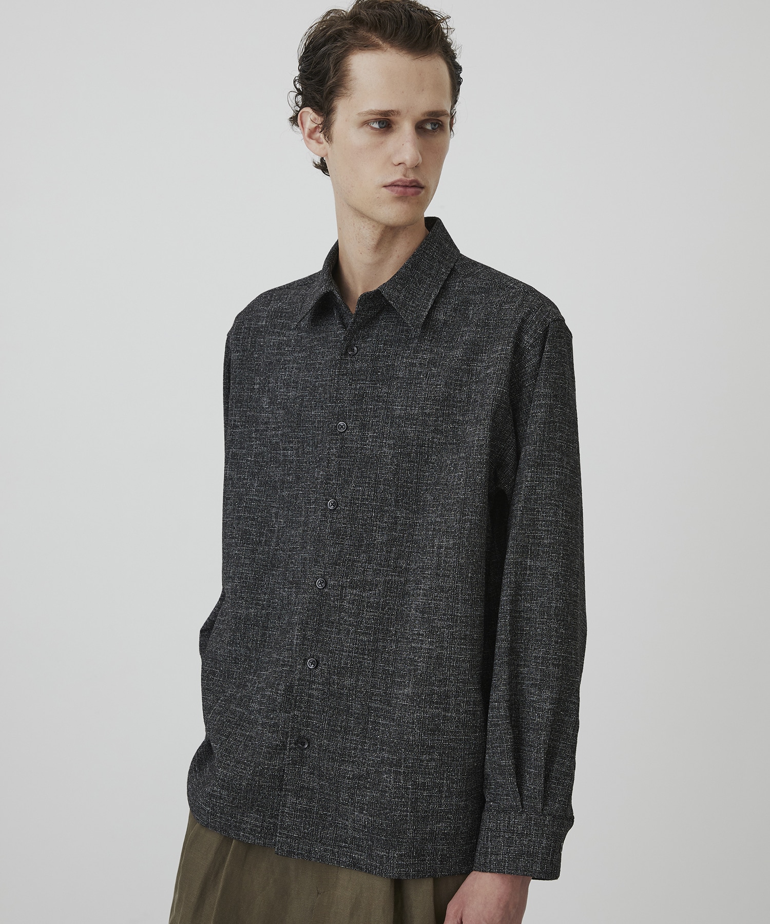 ライトツイード ロングスリーブシャツ