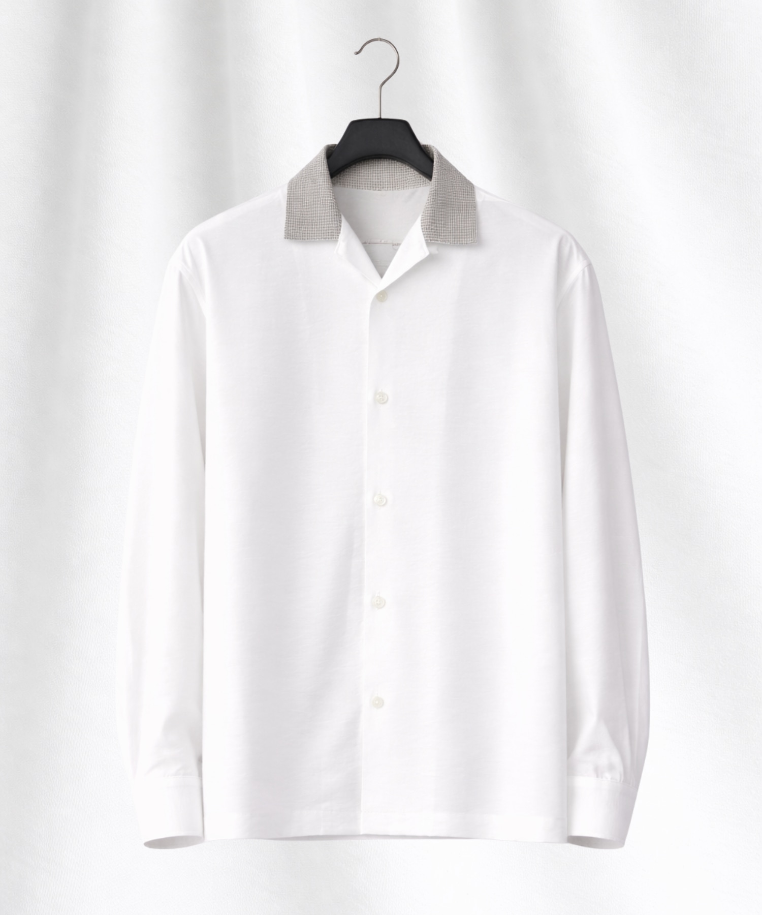 〈再入荷なし〉TWEED COLLER ロングスリーブシャツ