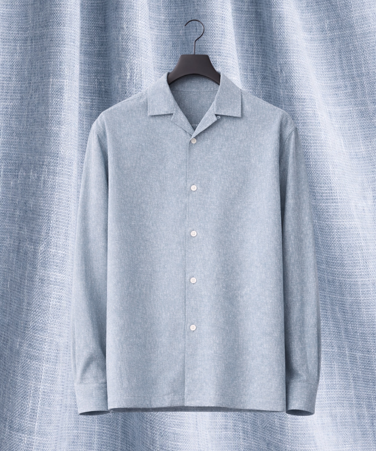 〈再入荷なし〉TWEED COLLER ロングスリーブシャツ