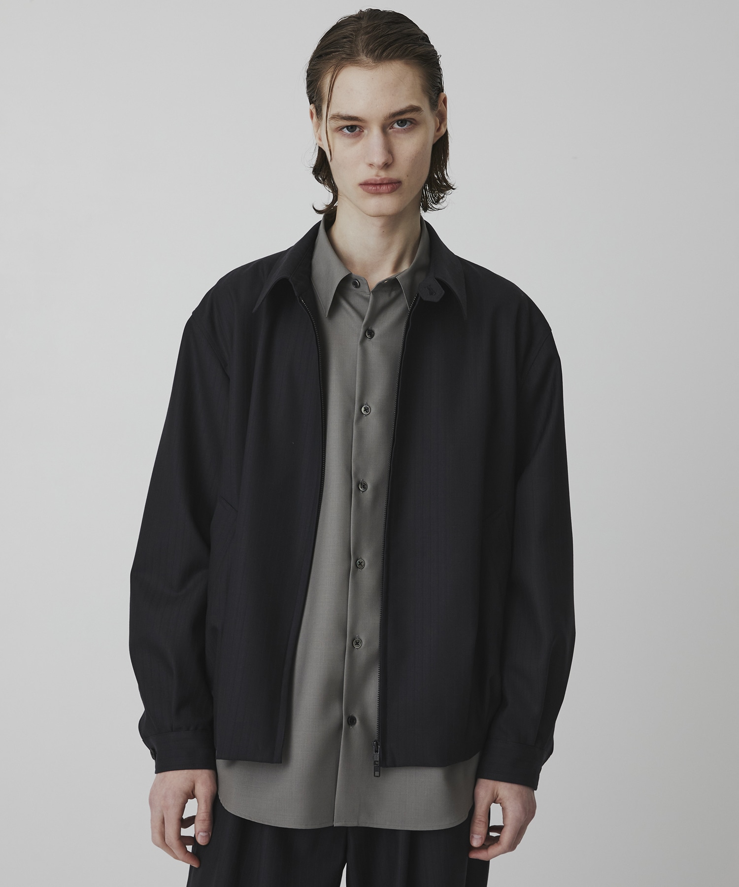 〈2026SS〉RWS CHUBUT WOOL バルーンジップブルゾン