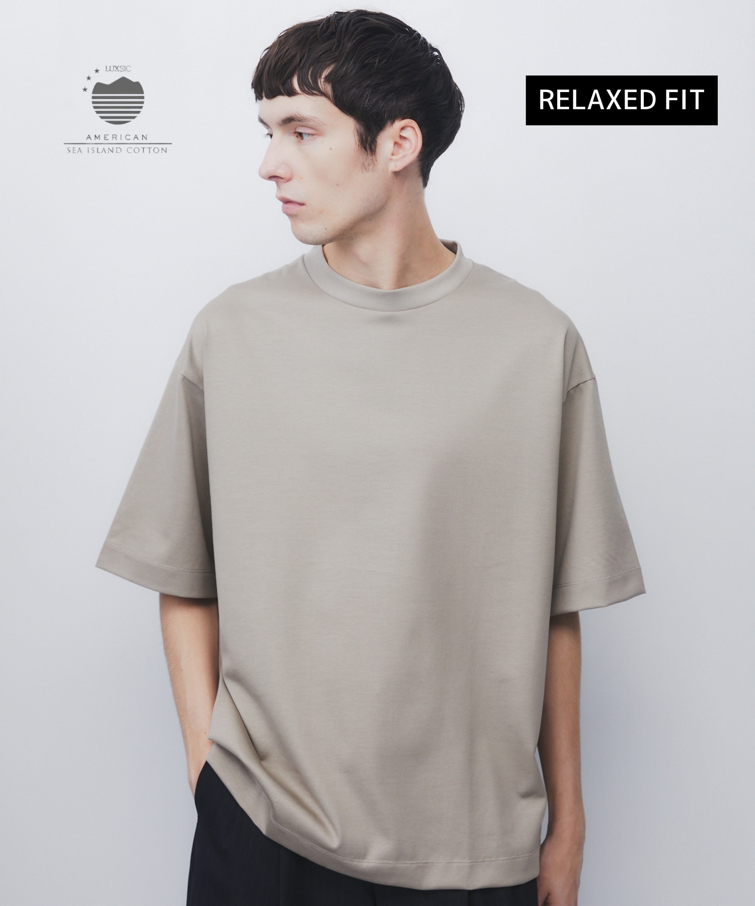 SEA ISLAND COTTON リラックスTシャツ