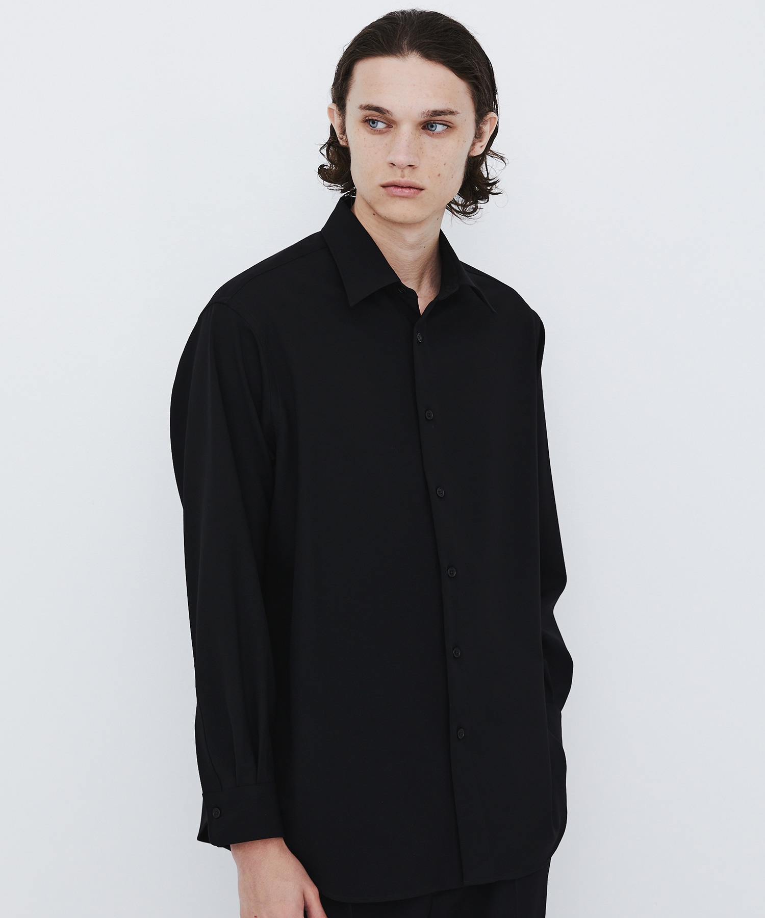 〈残りわずか｜再入荷なし〉Super 120's WOOL SERGE LS SHIRT