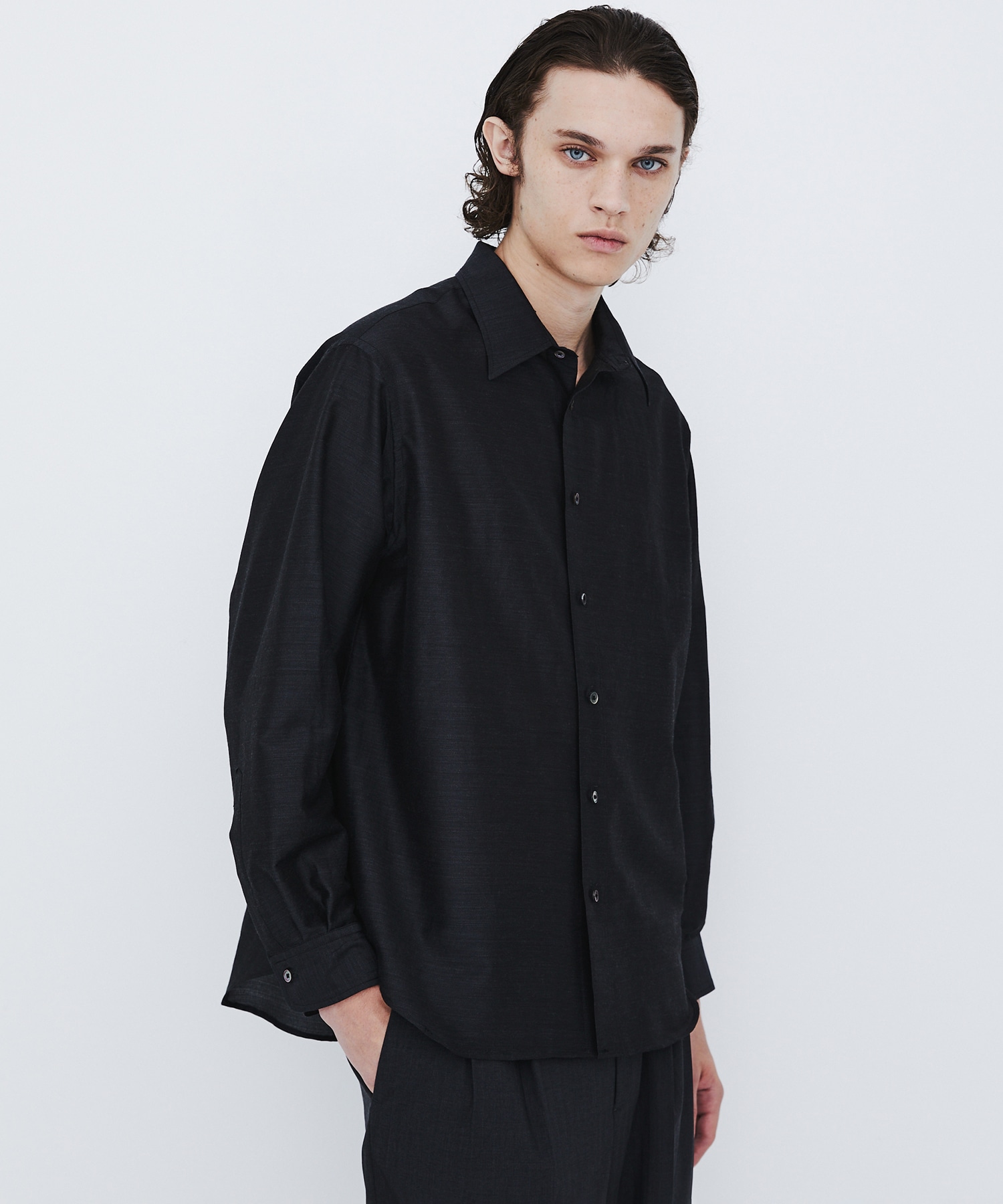 〈数量限定〉WOOL SILK RELAX SHIRT