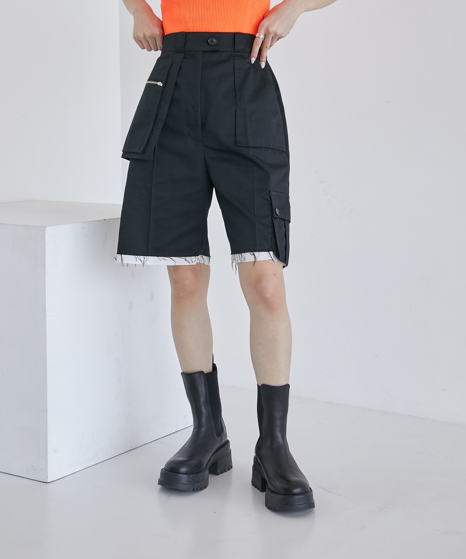 カットオフショートパンツCH