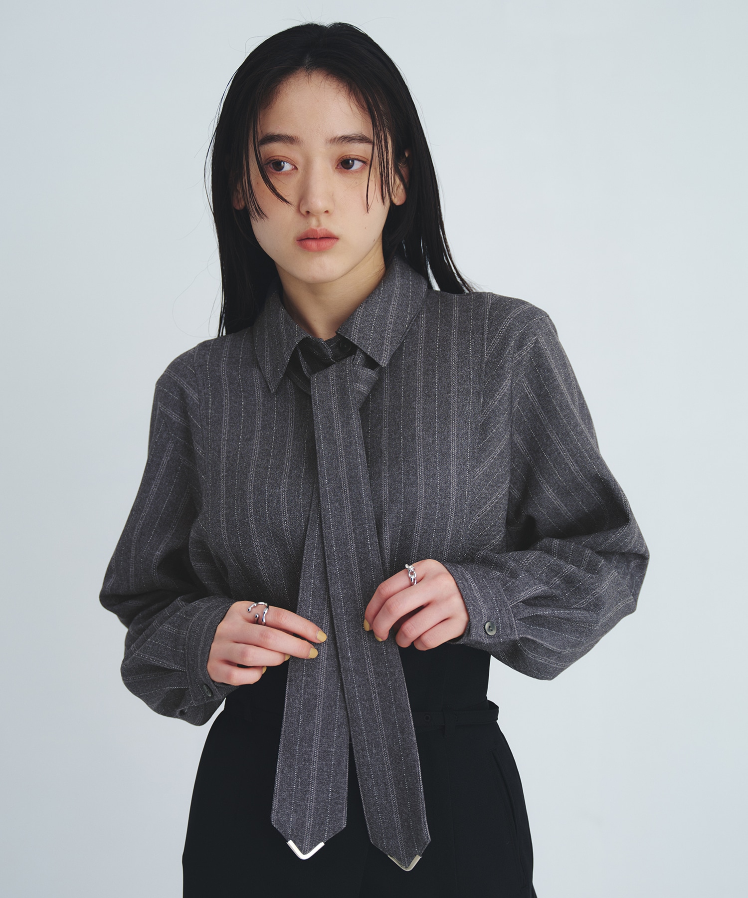 【再入荷】コーナーチップボウタイシャツ