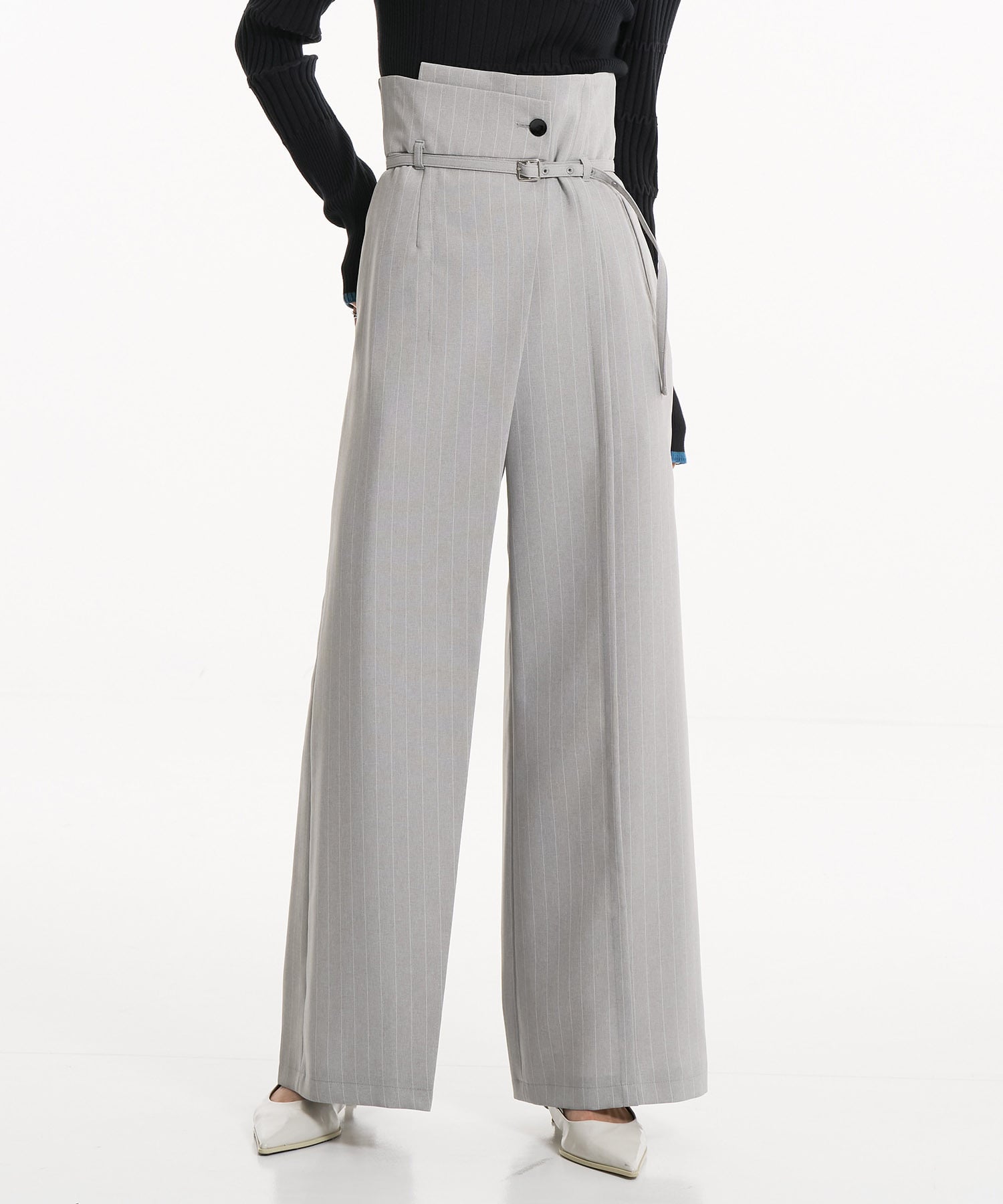 HAKAMAベルトワイドパンツ