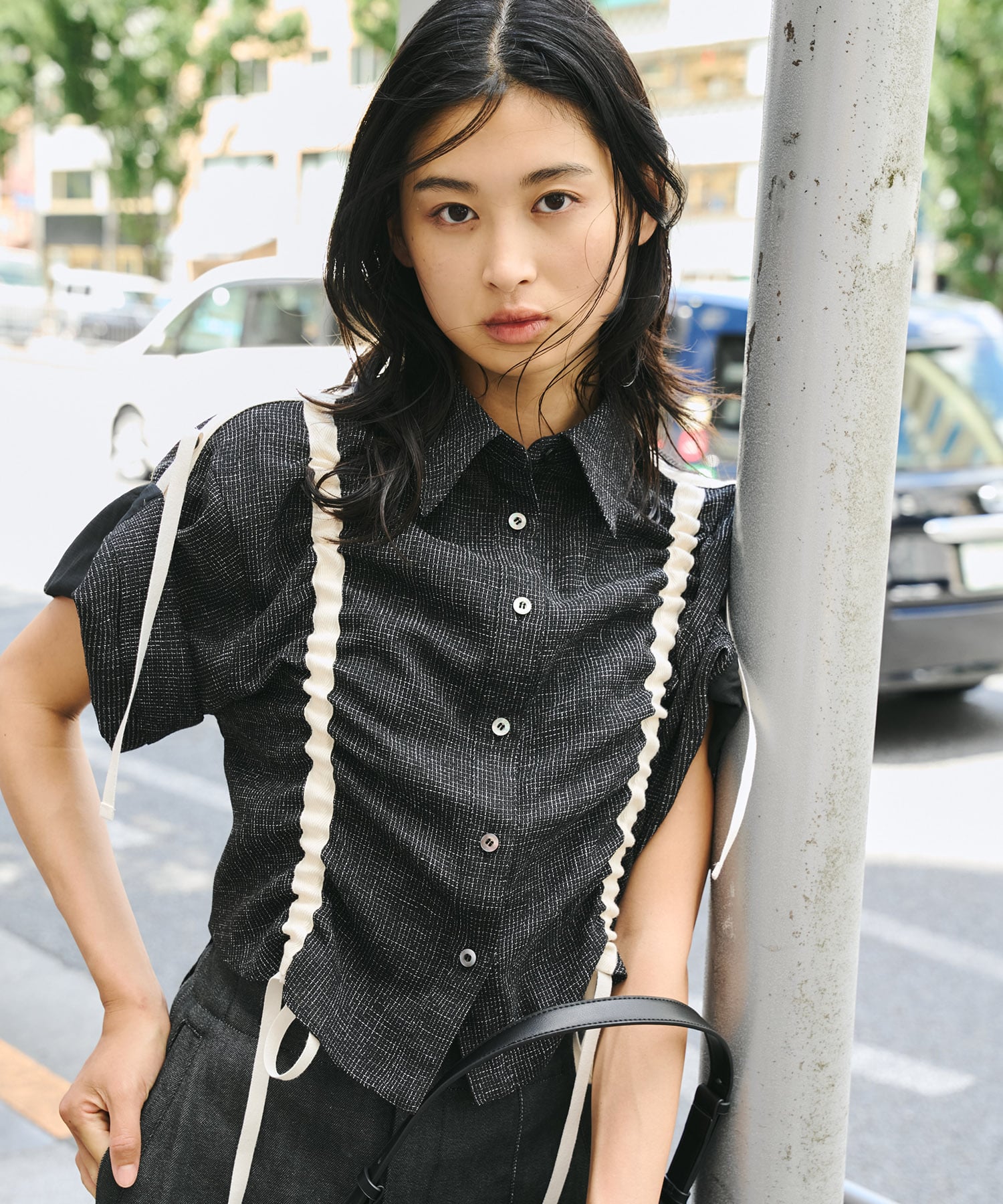 【オンラインストアのみ先行発売】Adjustable Length Mesh Shirt