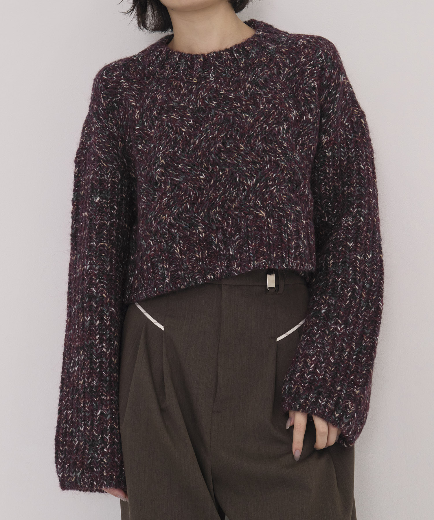 【WEB先行発売】バスケットショートニット