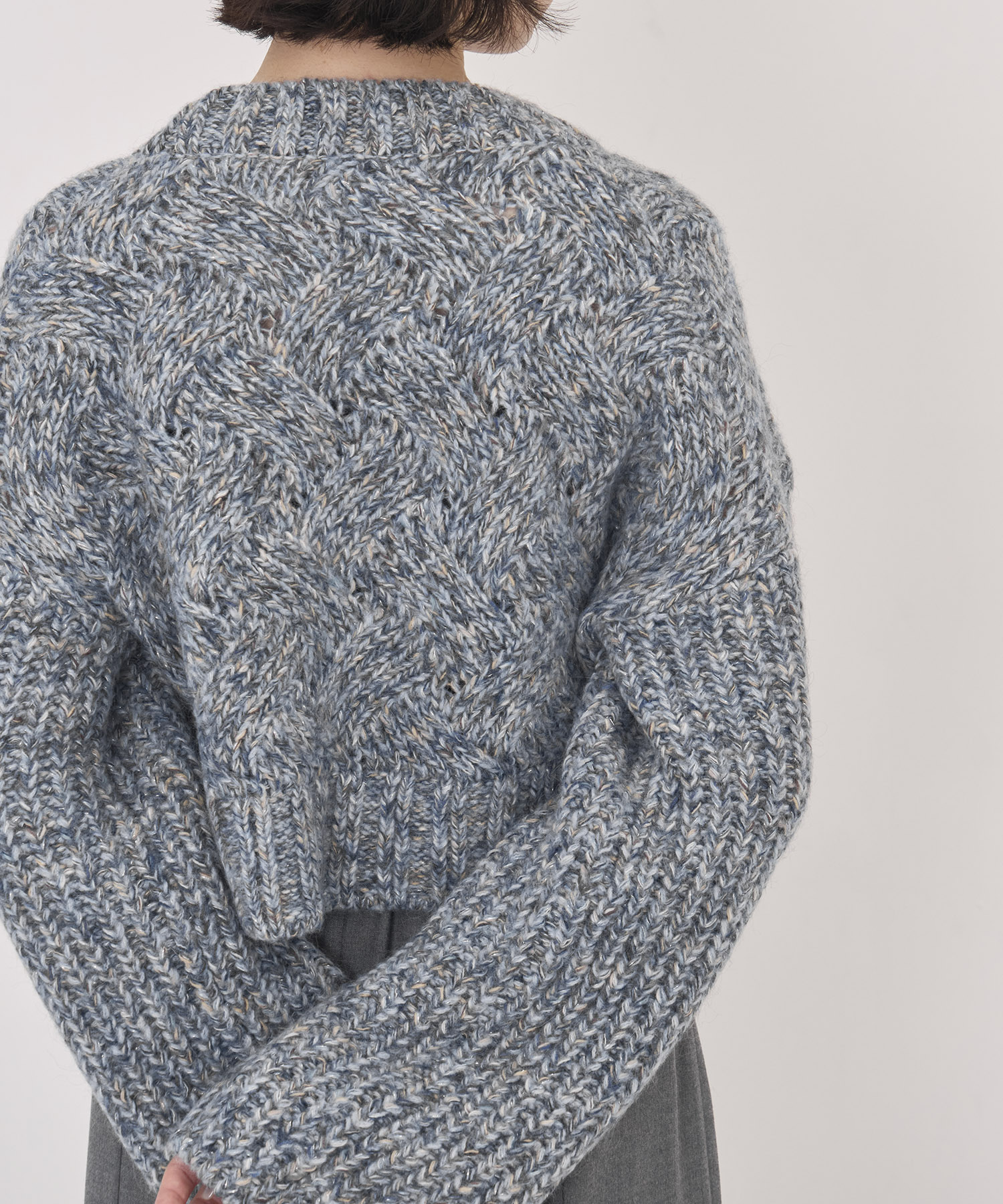 【WEB先行発売】バスケットショートニット