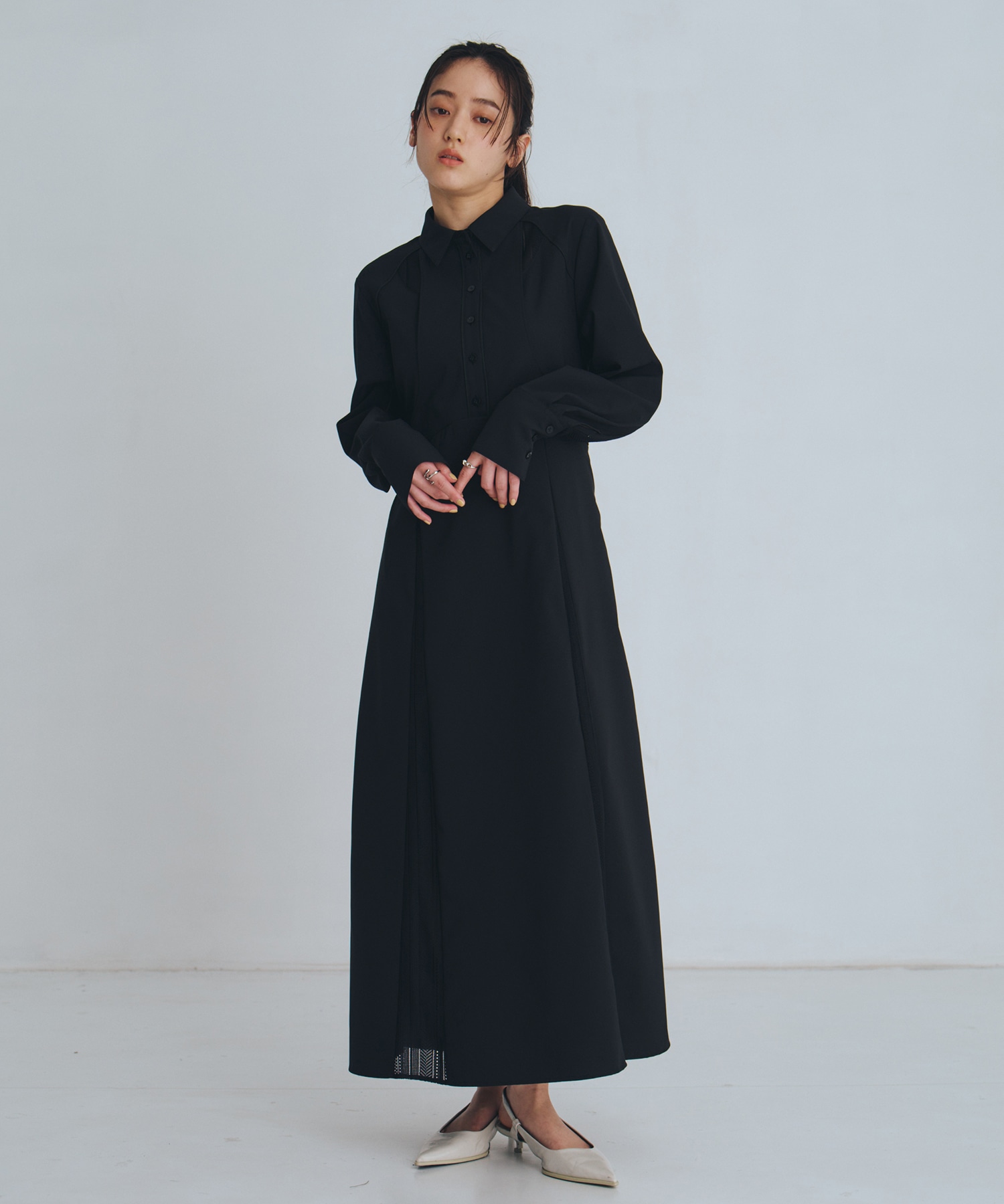 レースレイヤーシャツOP