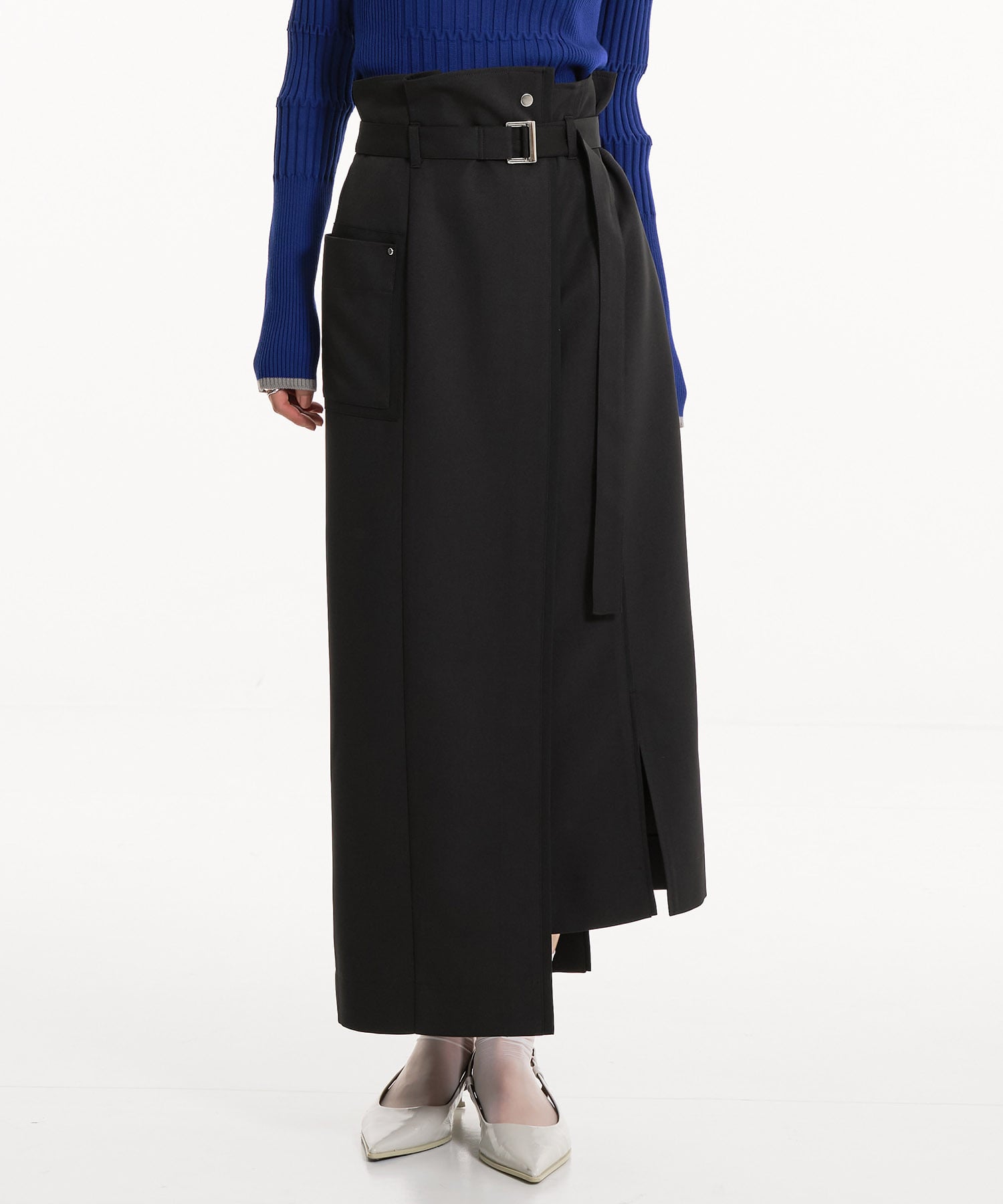 バイカラーアシメタイトスカート