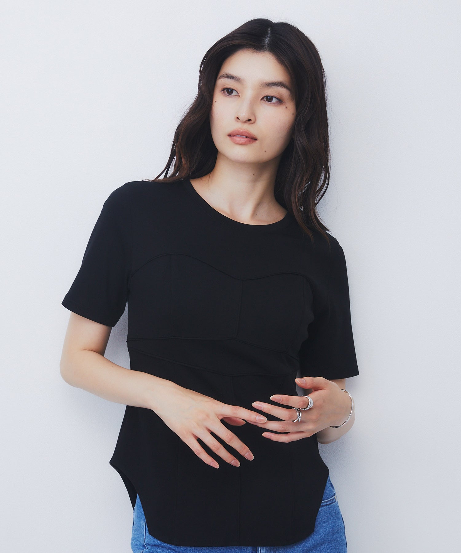 カッティングビスチェTEE