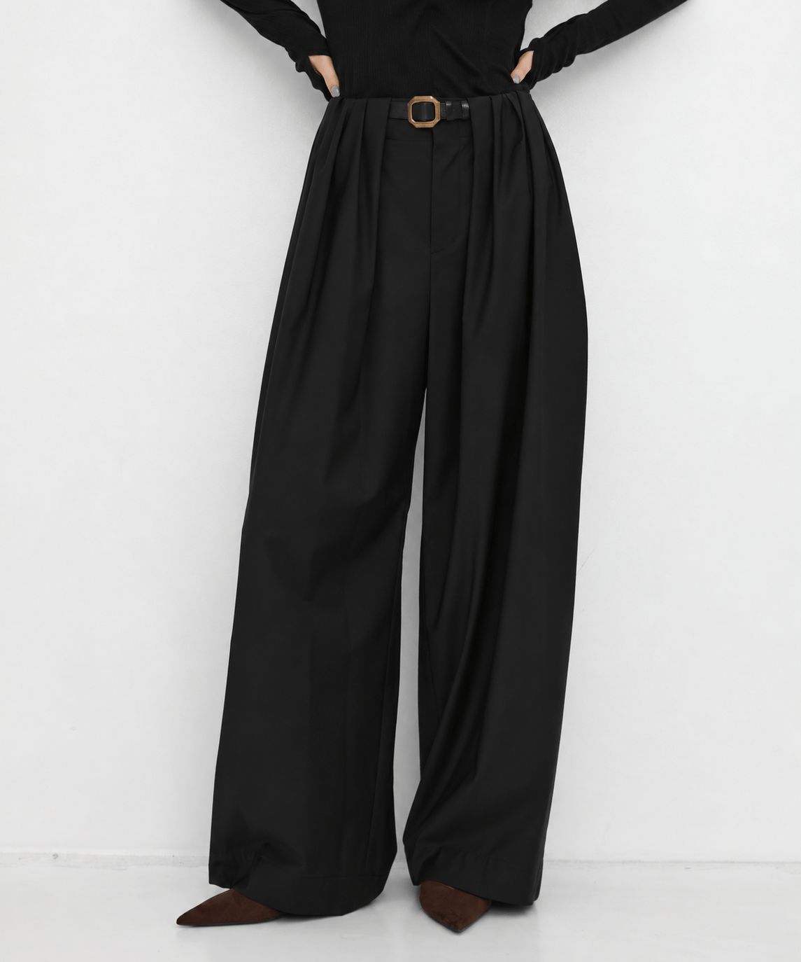 Super120s Wool Relax Trousers