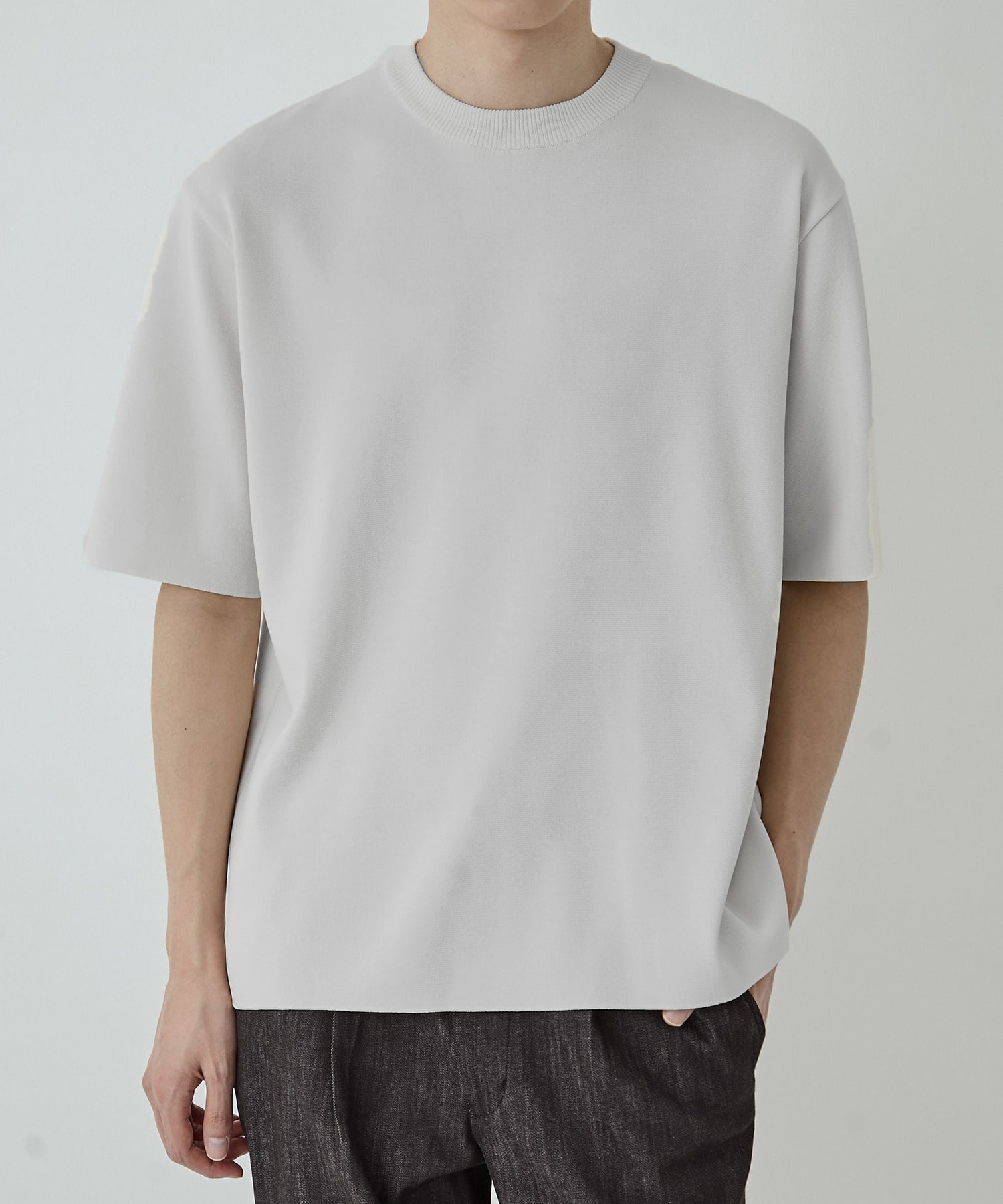 18G サーブルストレッチクルーネックTee