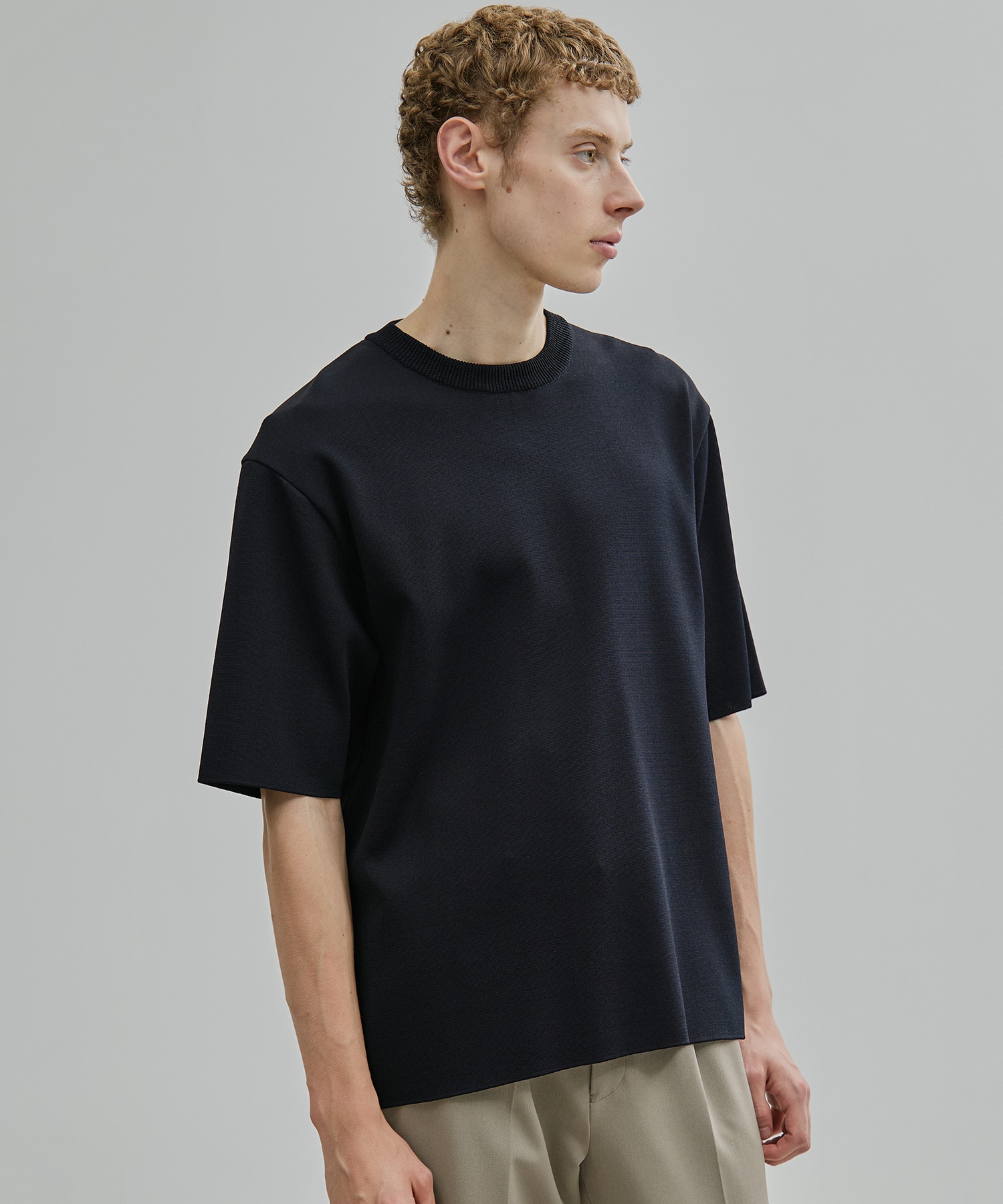 18G サーブルストレッチクルーネックTee