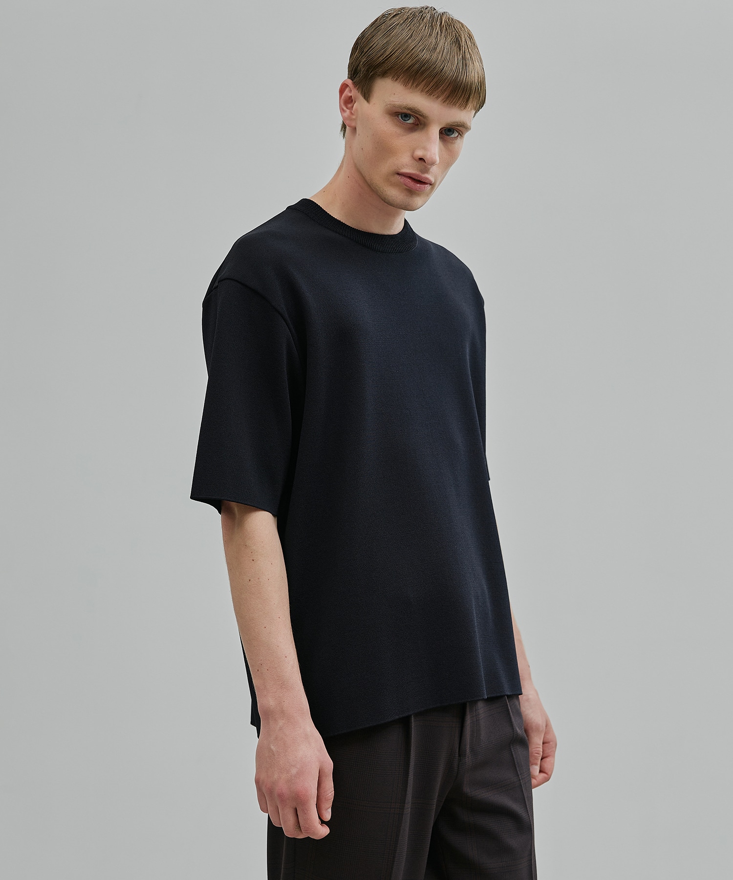 18G サーブルストレッチクルーネックTee