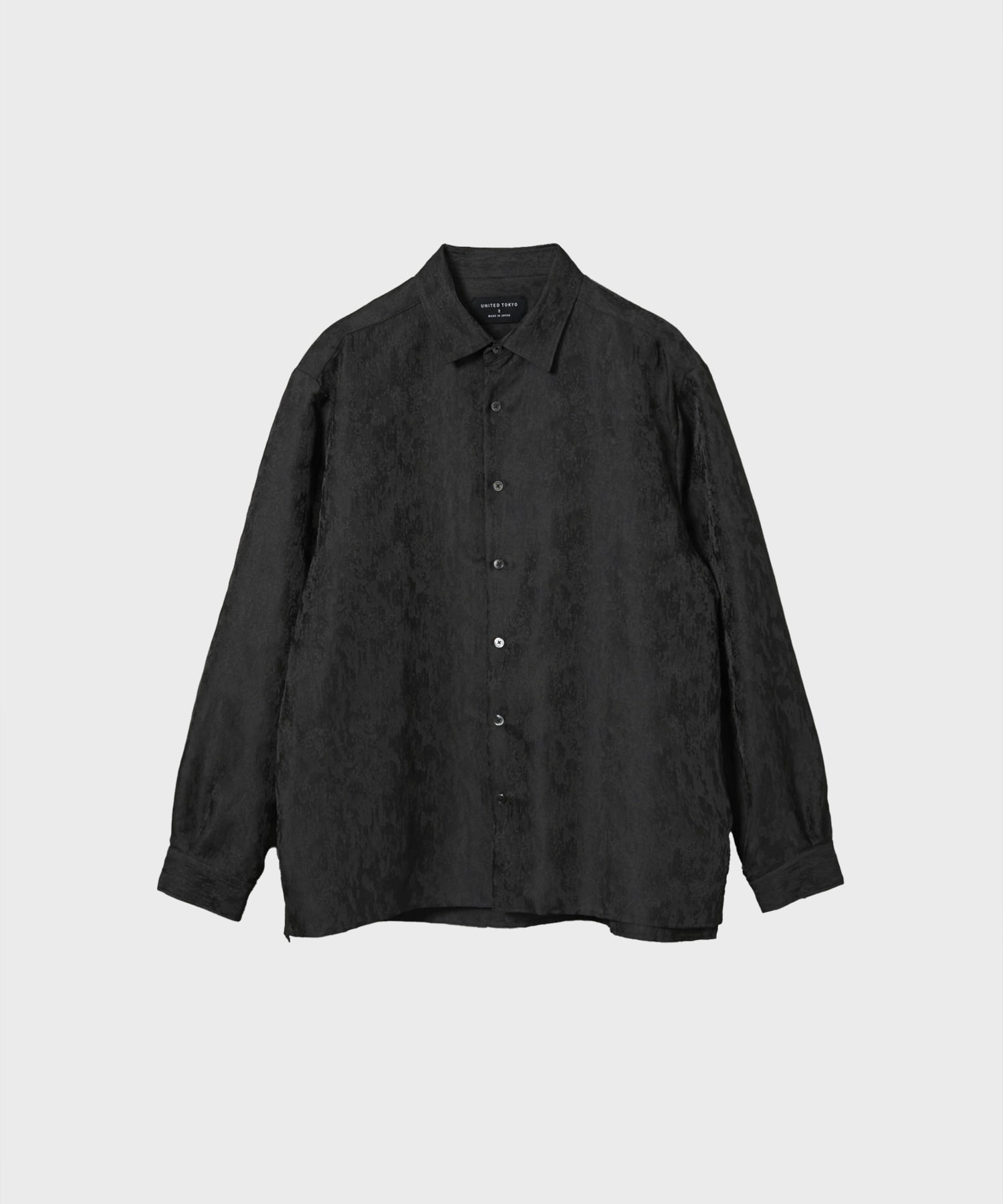 〈残りわずか〉リネンライクジャガードシャツ L/S