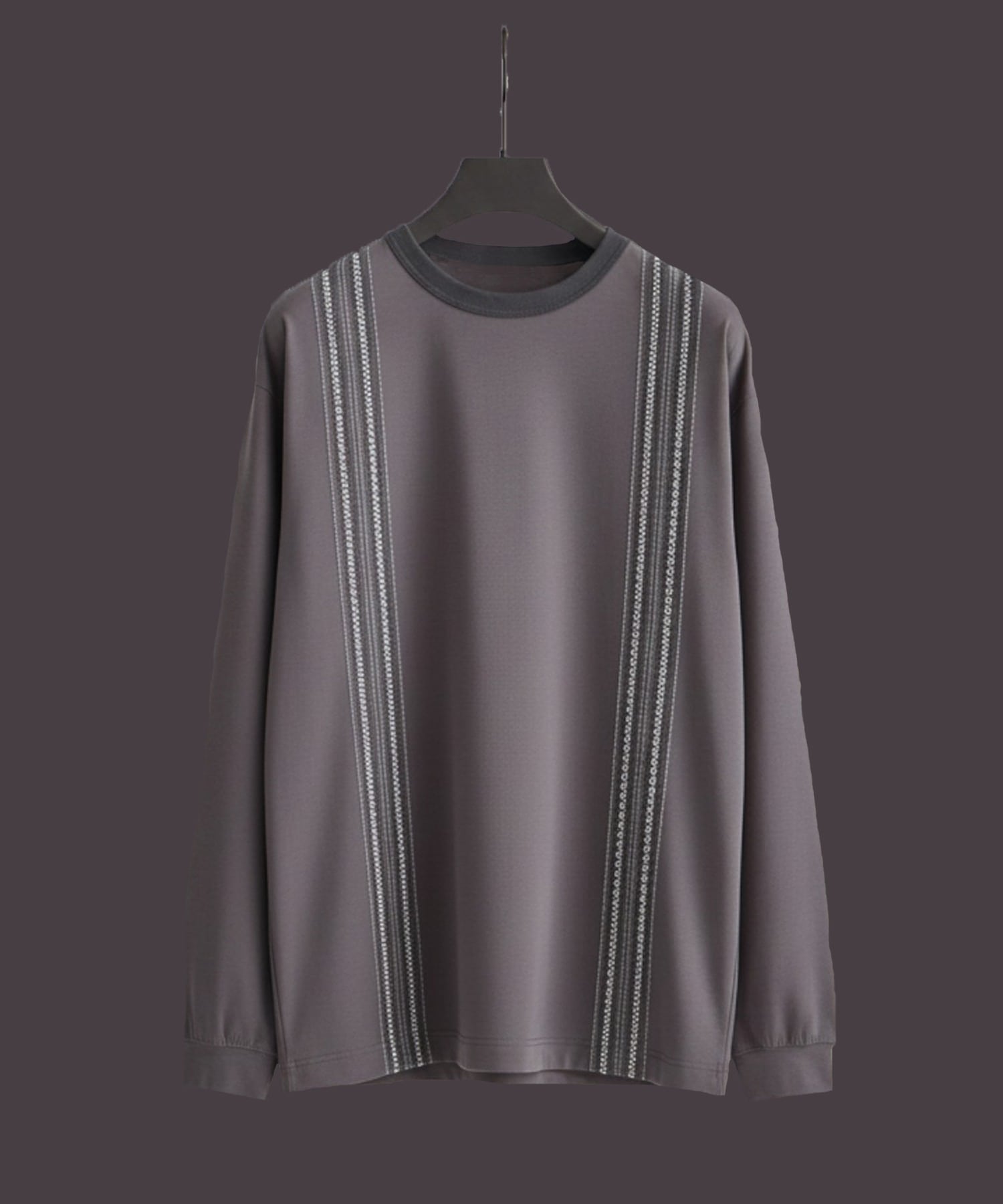 〈残りわずか｜再入荷なし〉スモッキング刺繍 ロングスリーブTシャツ