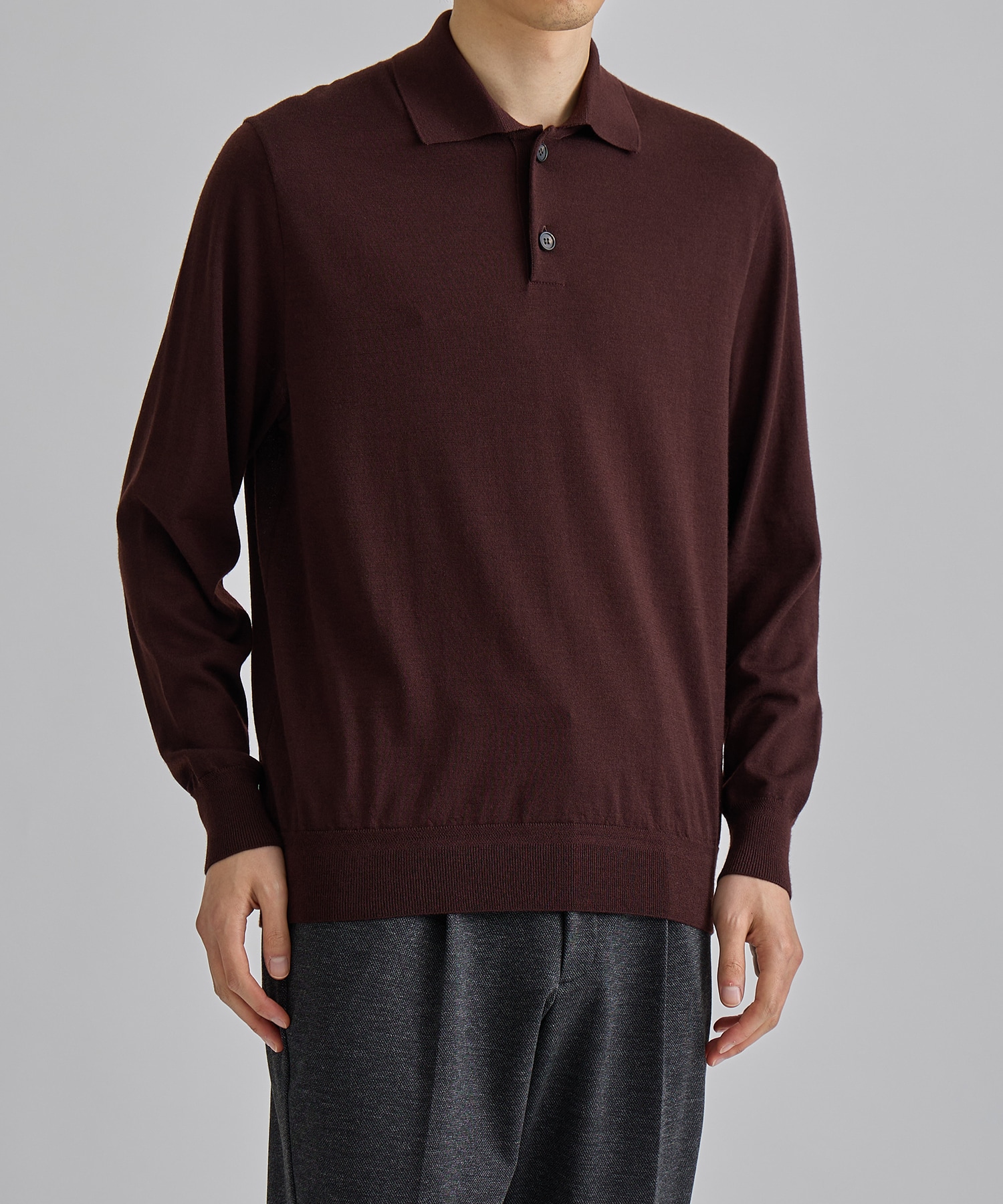 LORO PIANA CASHMERE SILK KNIT POLO