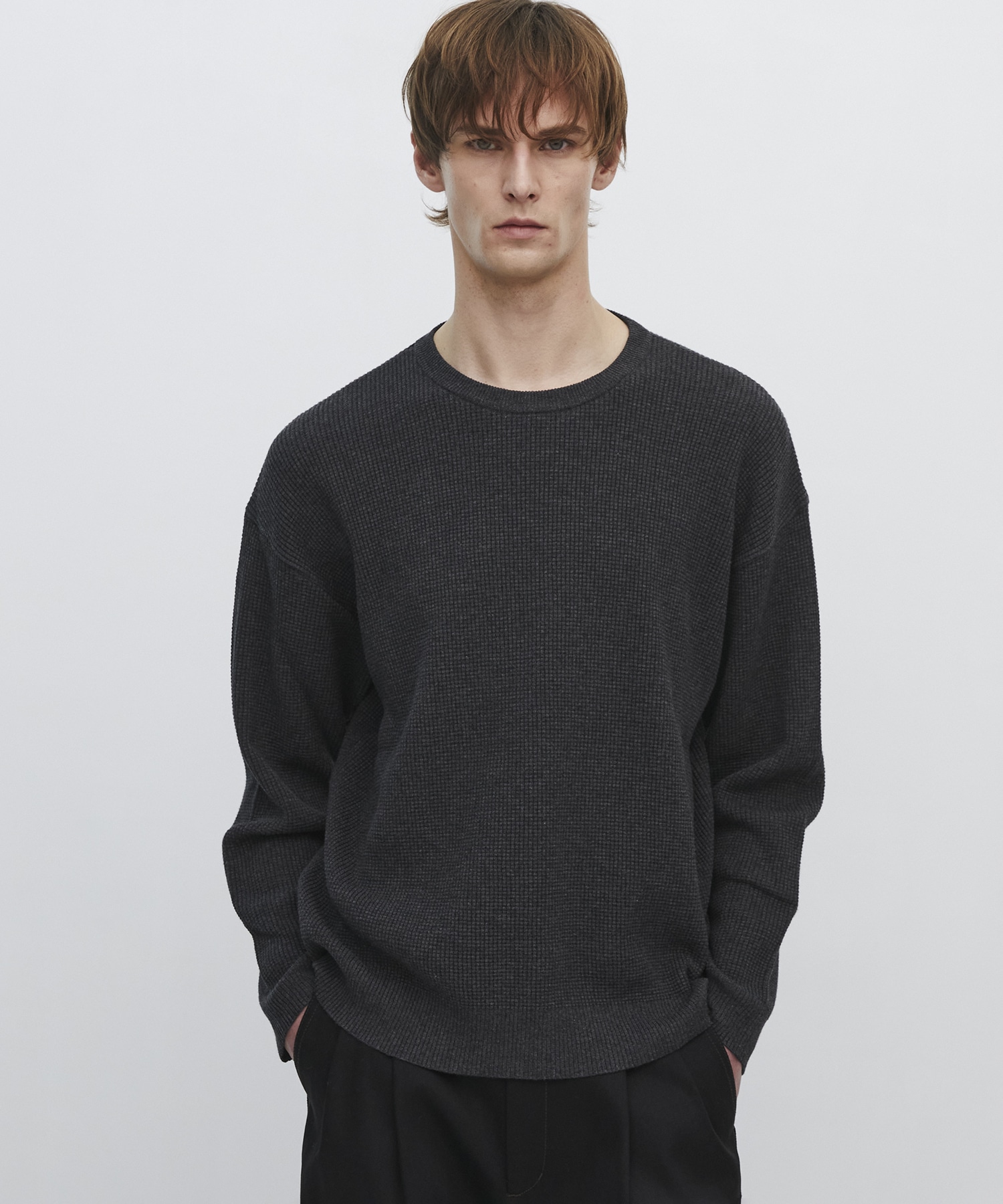 〈2026SS｜残りわずか｜再入荷なし〉COTTON CASHMERE ワッフルニット