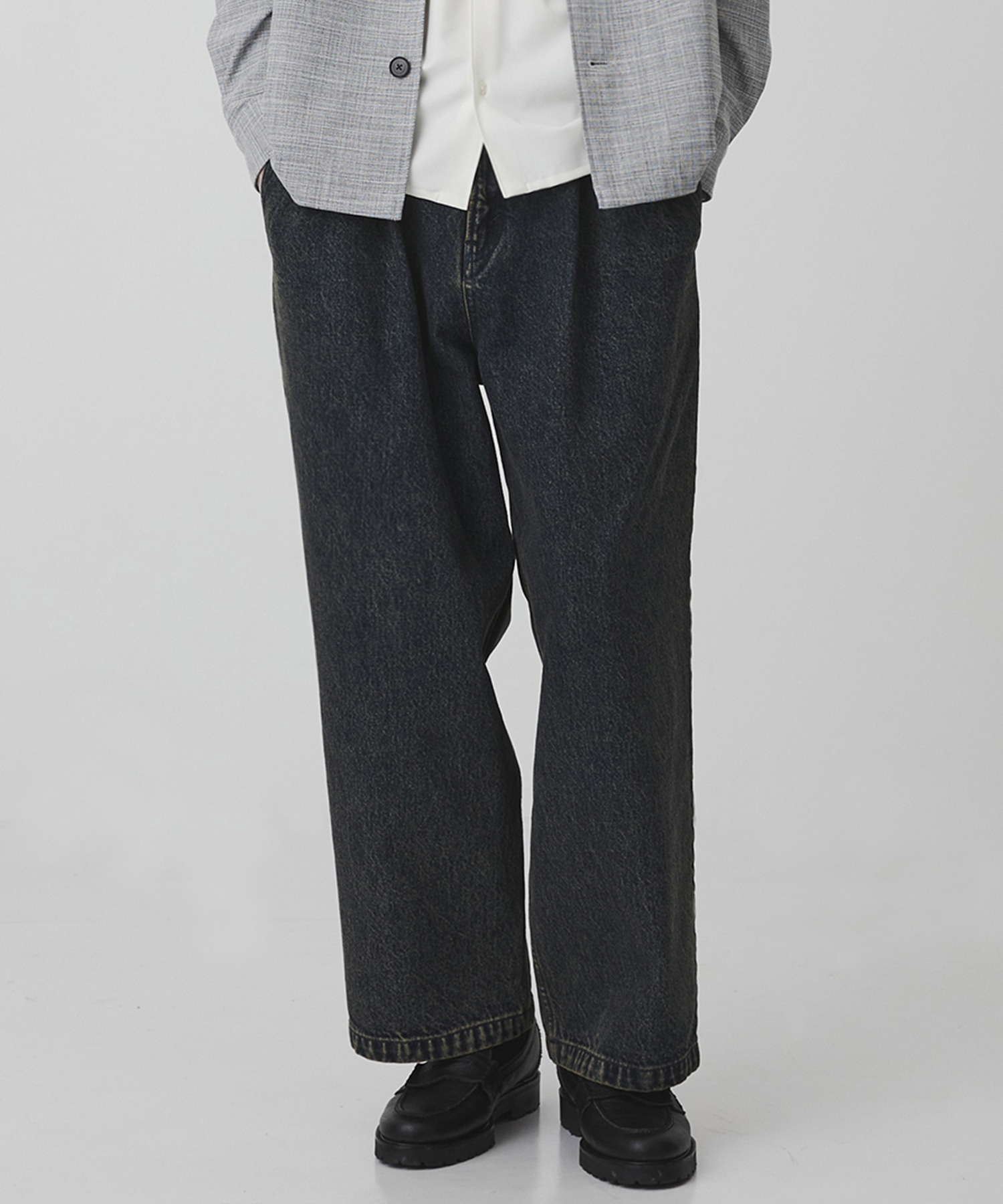 〈2026SS｜WEB先行販売〉オーバーダイデニム バギースラックス