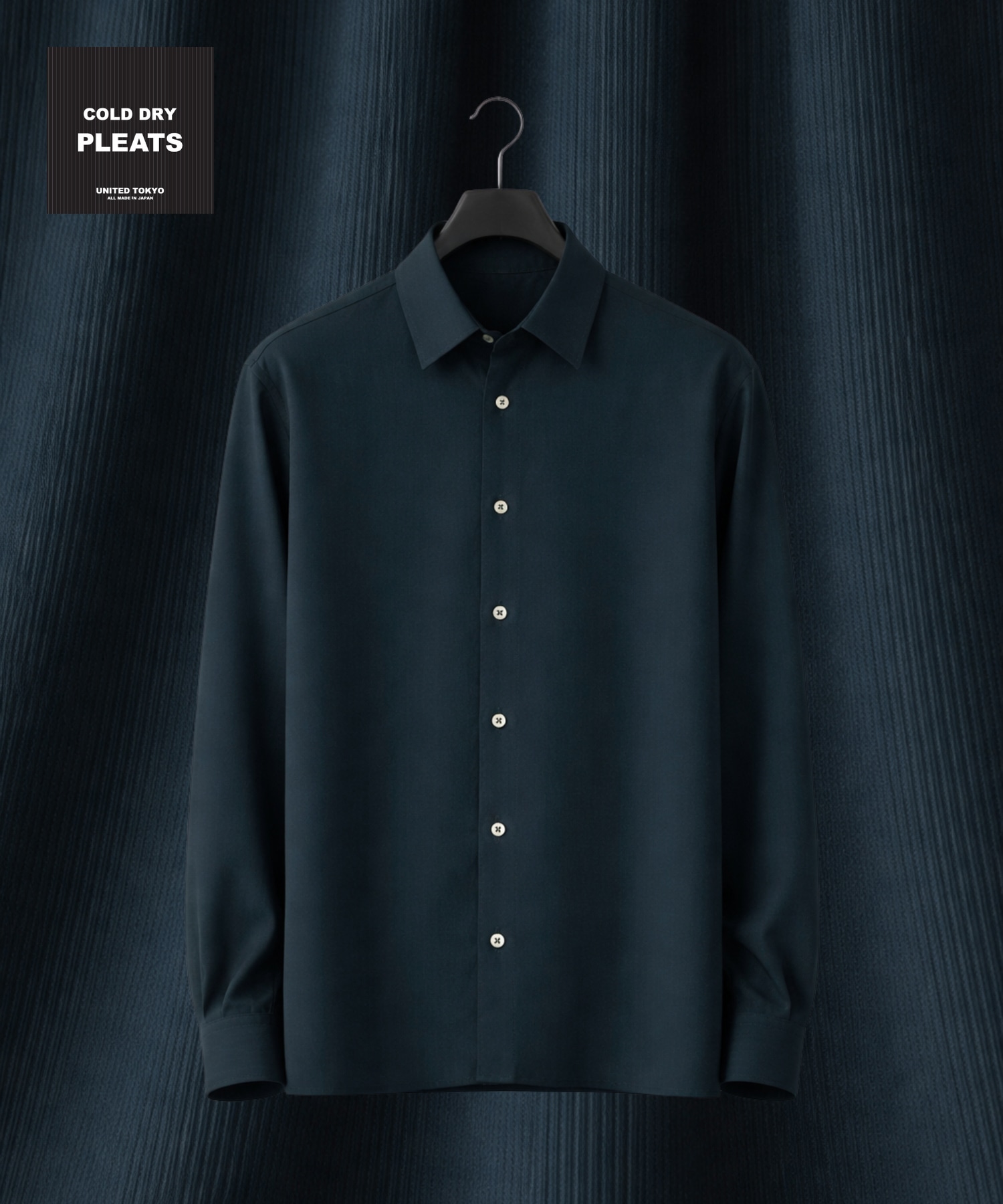 COLD DRY PLEATS ロングスリーブシャツ