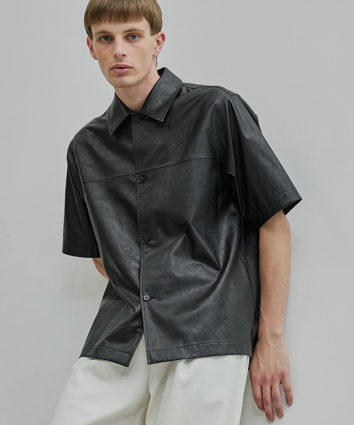 ライトレザーシャツ S/S