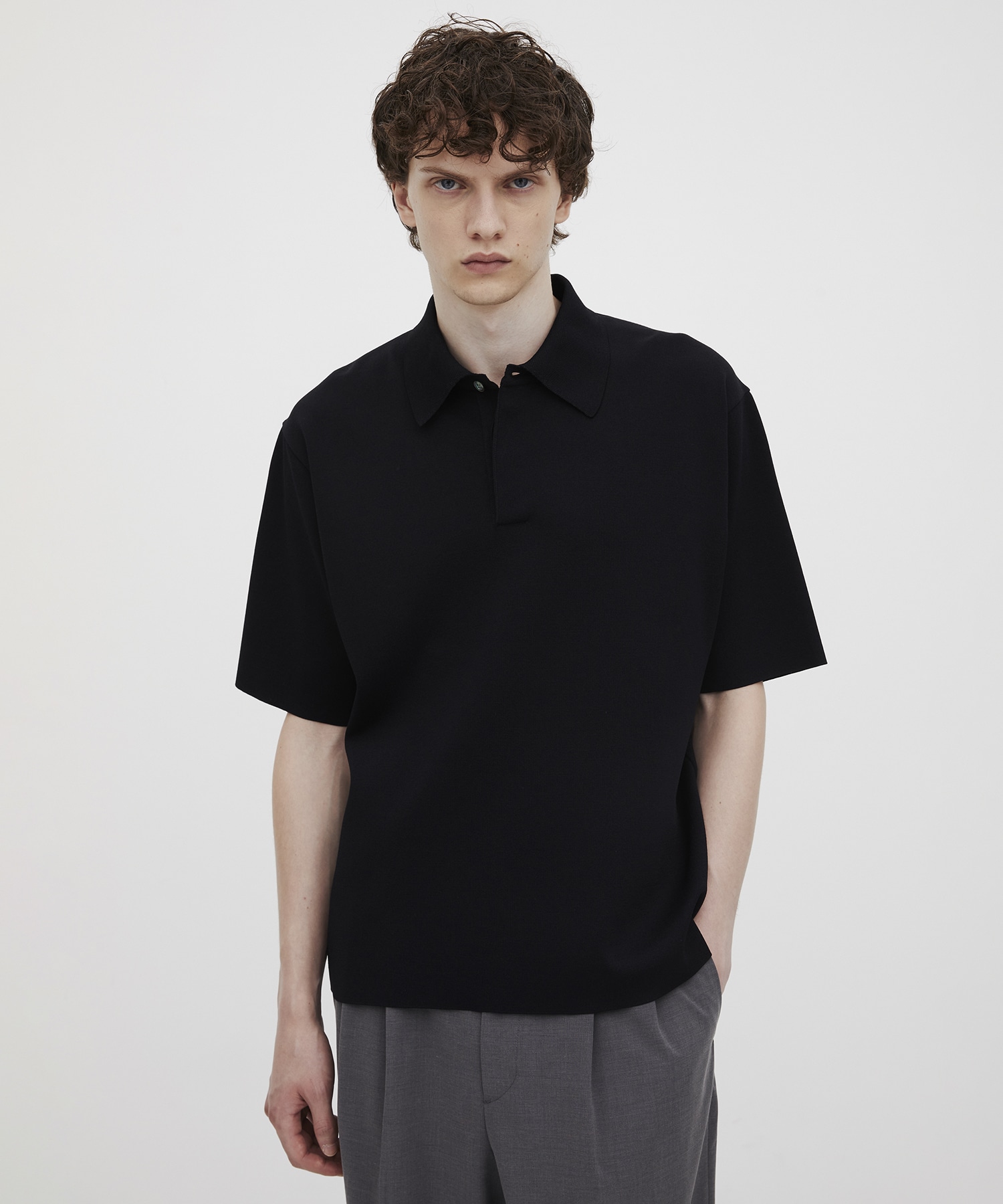 18G サーブルストレッチポロニットTEE