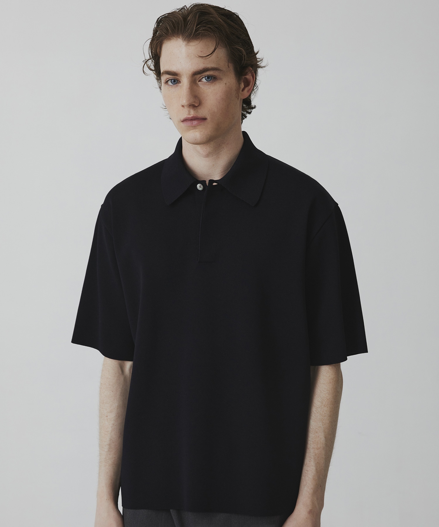 18G サーブルストレッチポロニットTEE