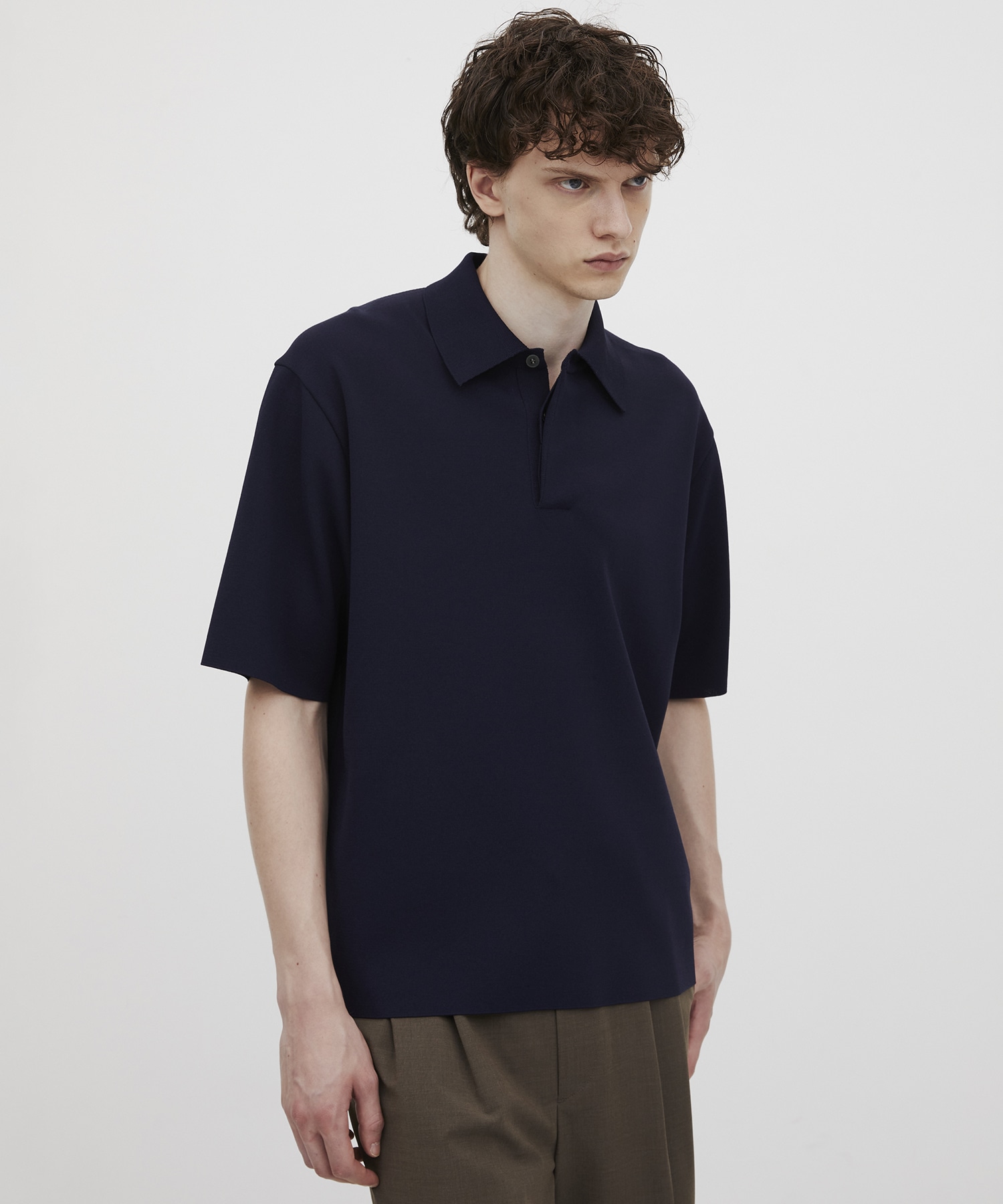 18G サーブルストレッチポロニットTEE