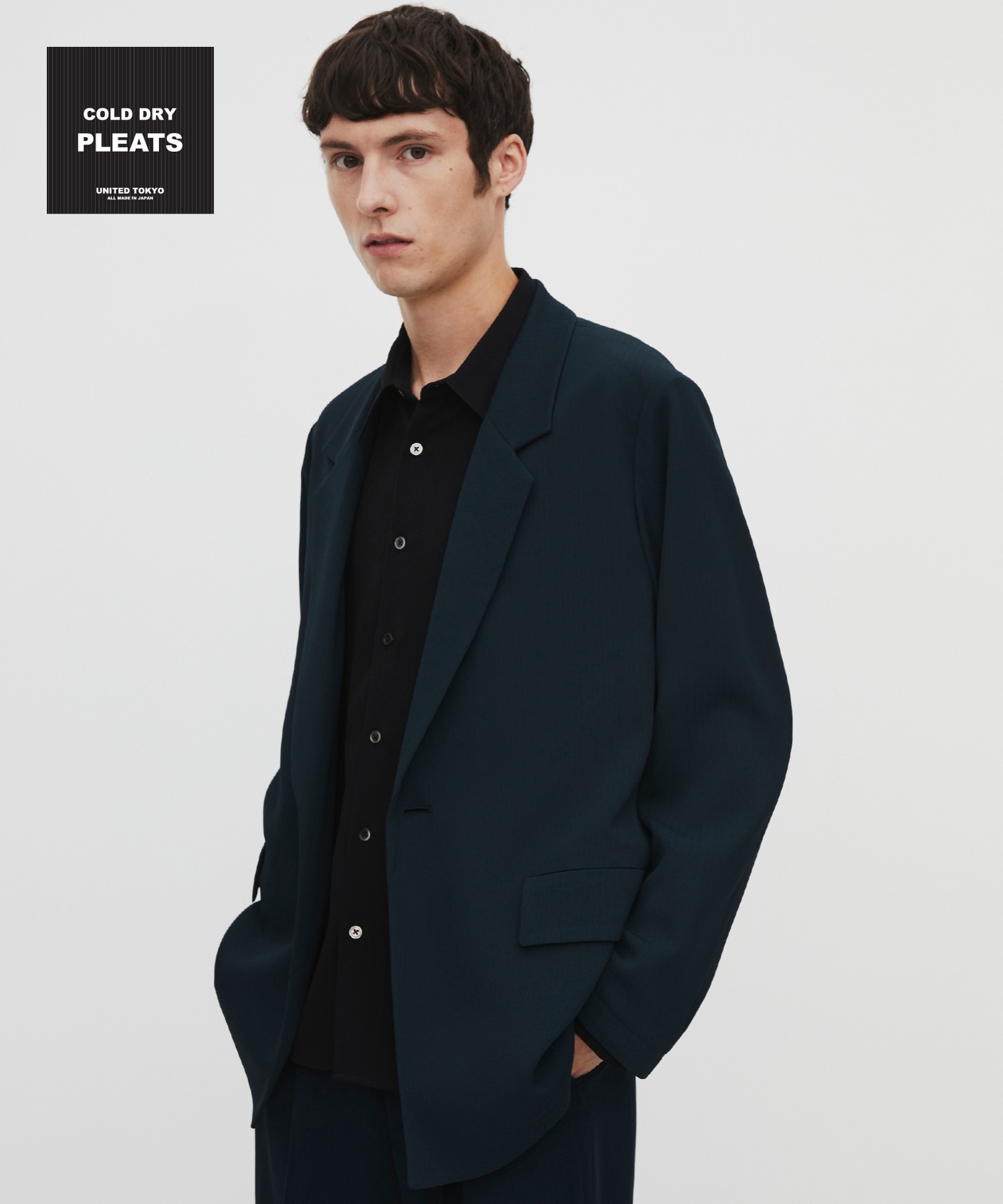 〈残りわずか｜再入荷なし〉COLD DRY PLEATS リラックスジャケット