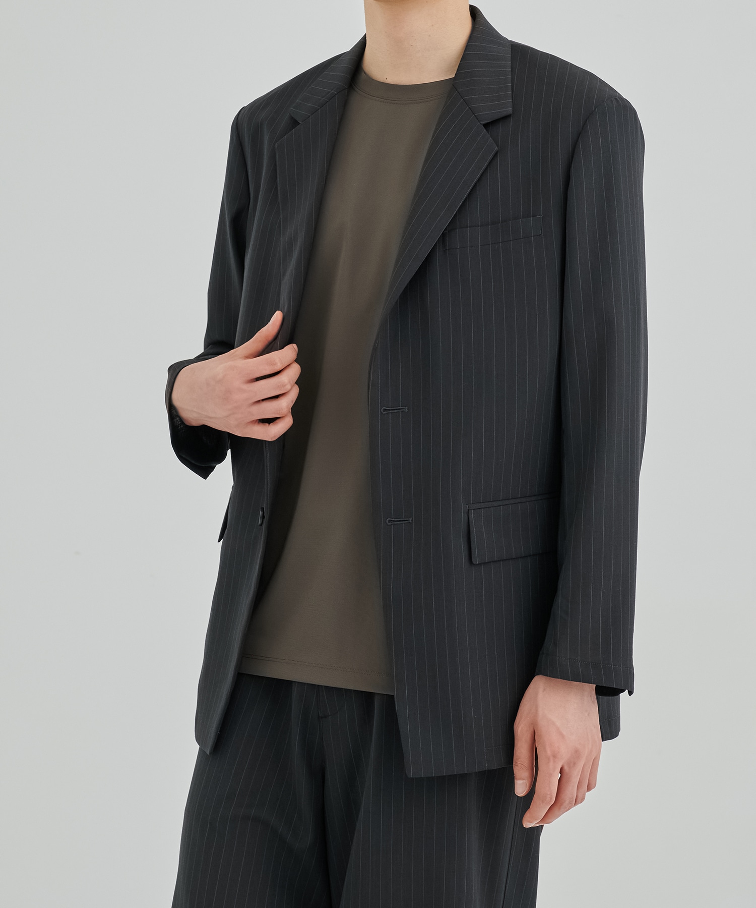 SUMMER WOOL シングルジャケット