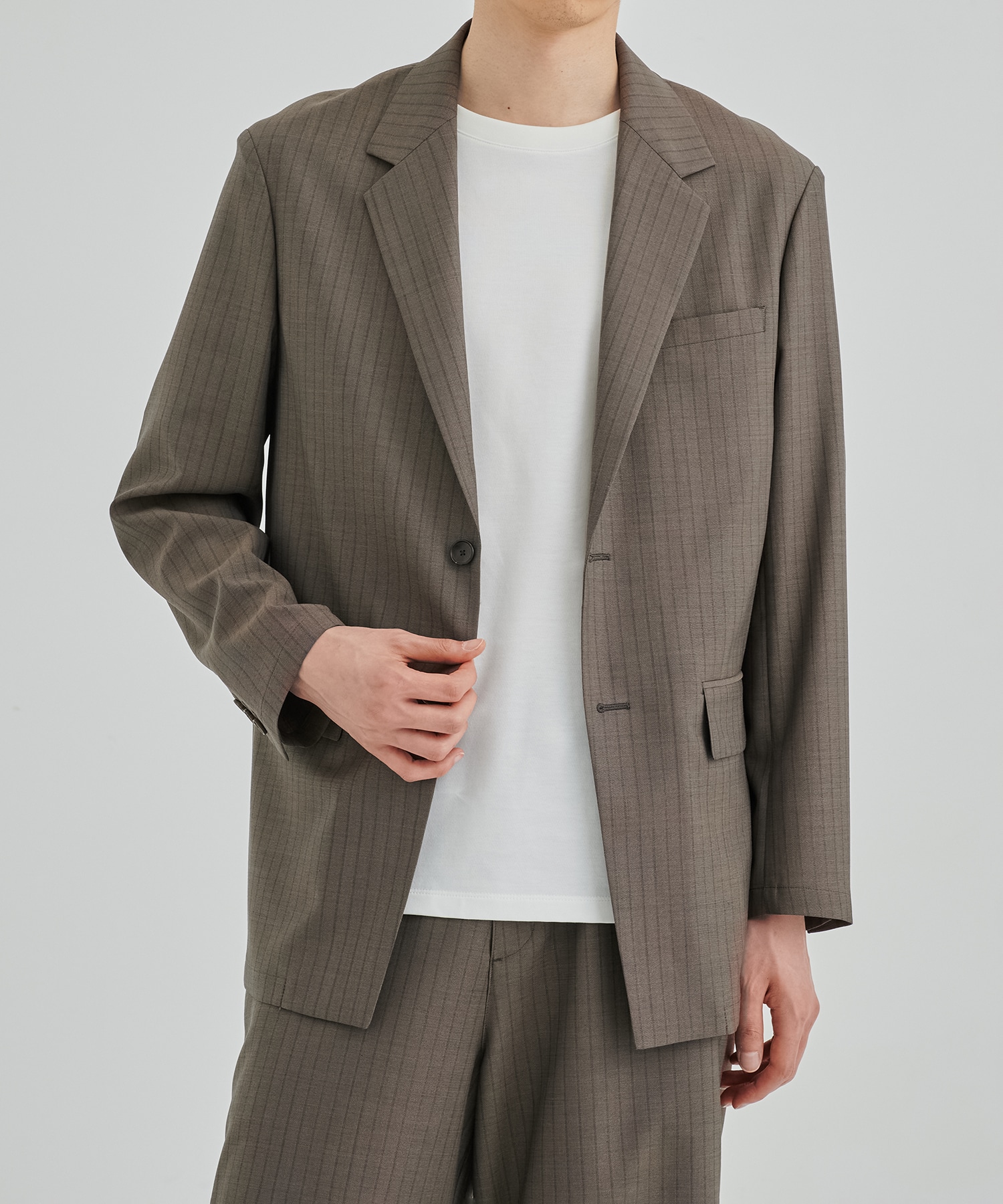 SUMMER WOOL シングルジャケット
