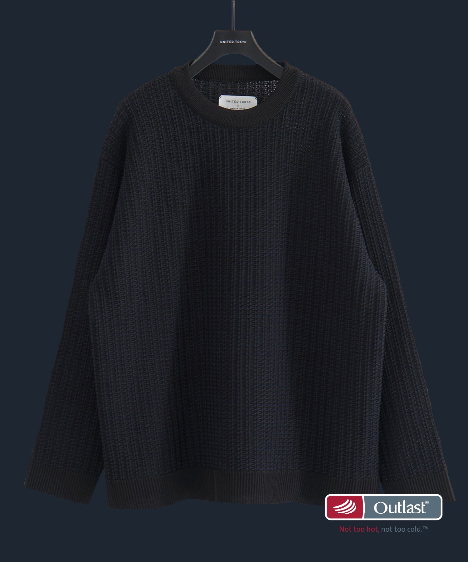 〈残りわずか〉アウトラスト ジャガード クルーネックニット