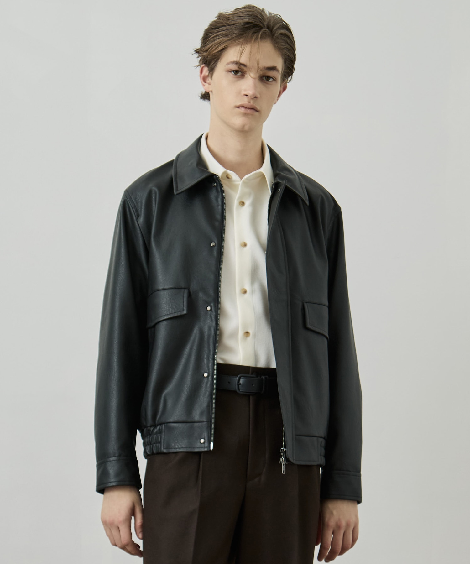 VINTAGE LEATHER ブルゾン