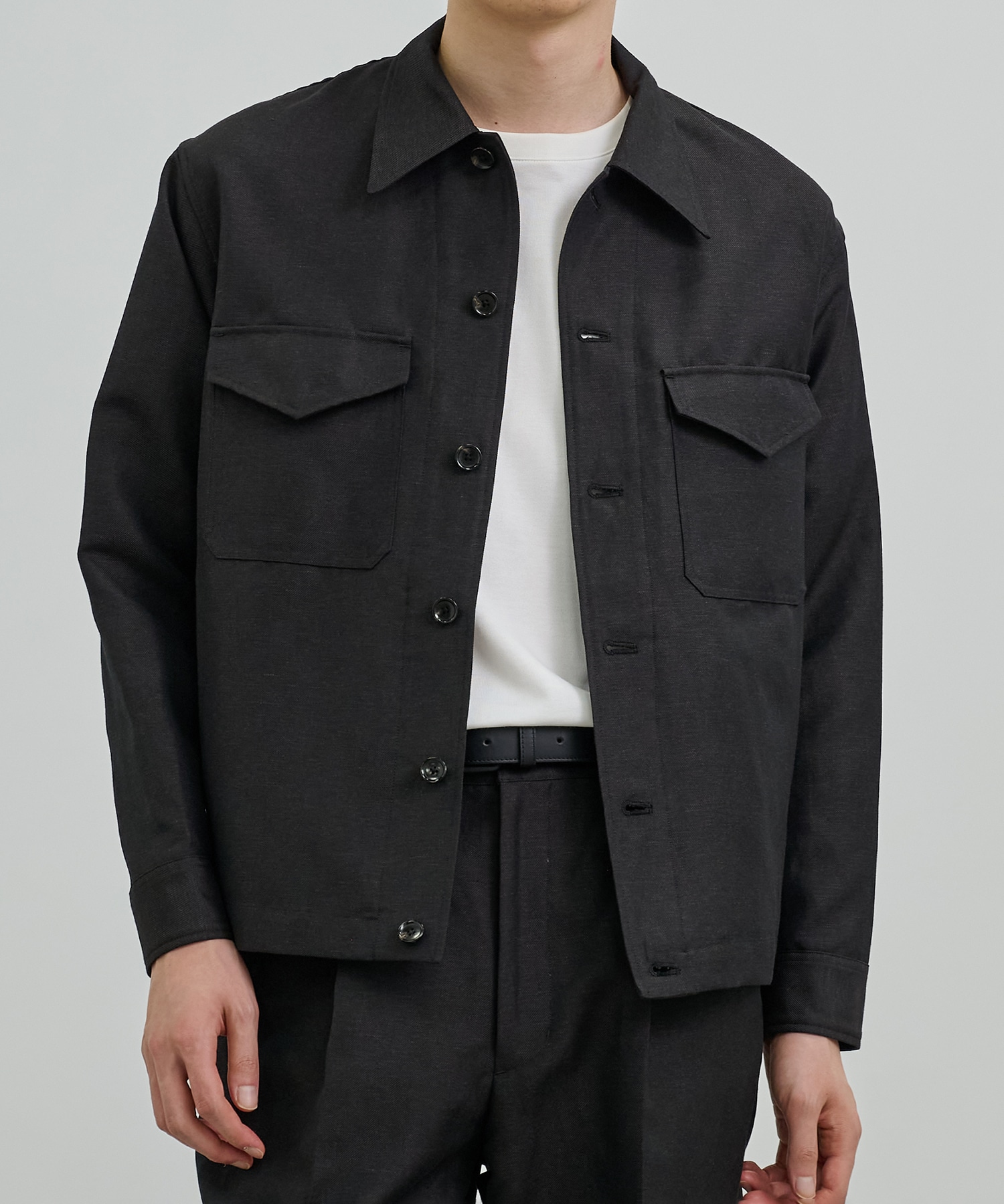 WOOL LINEN CPOブルゾン